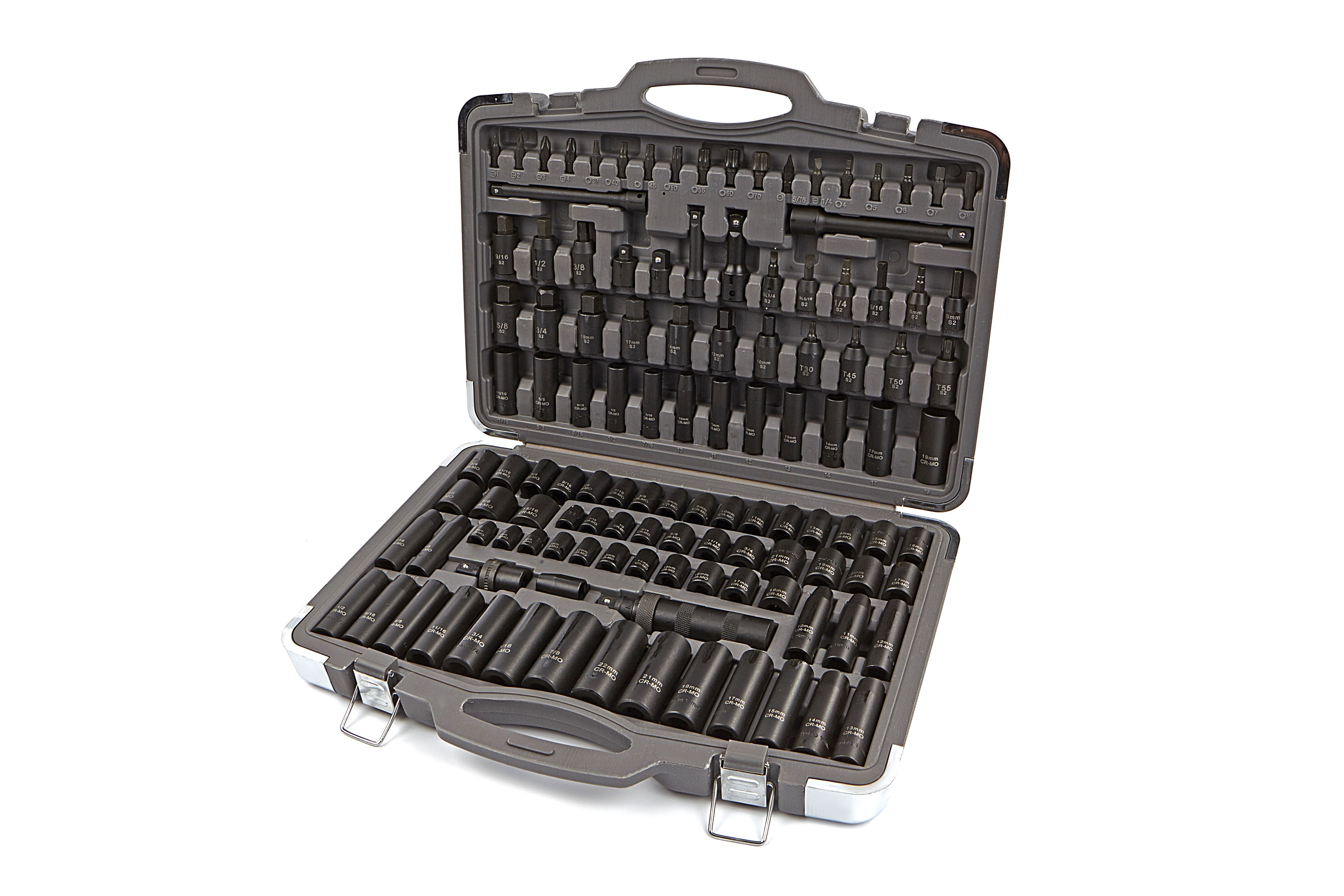 HBM 119 Delige Professionele Krachtdoppenset Metrische en INCH Maten