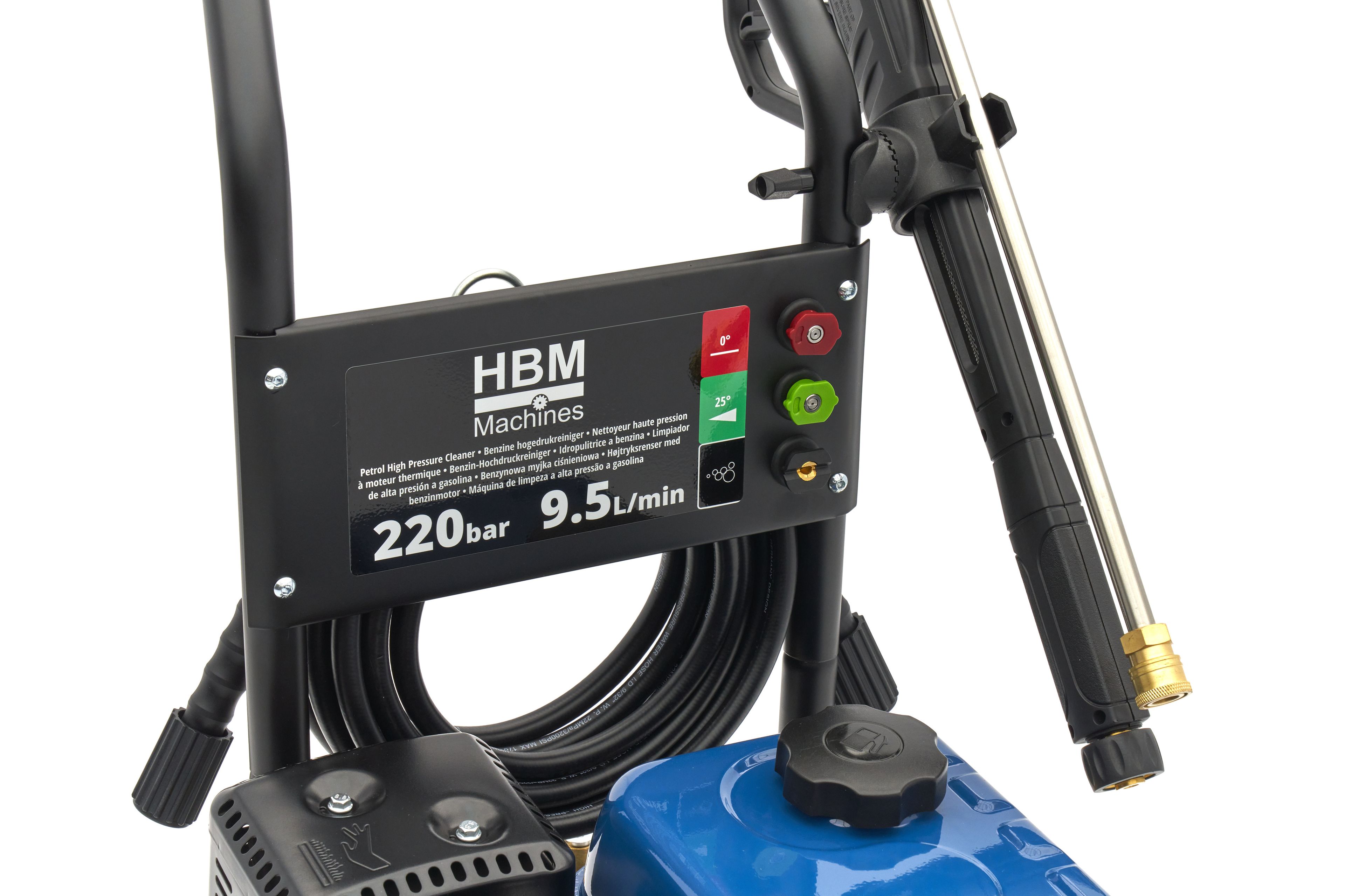 HBM benzine hogedrukreiniger 220 bar 9,5L/min208cc Image 13