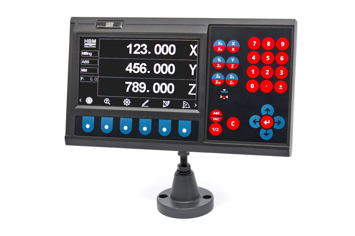 HBM LCD DRO para tornos