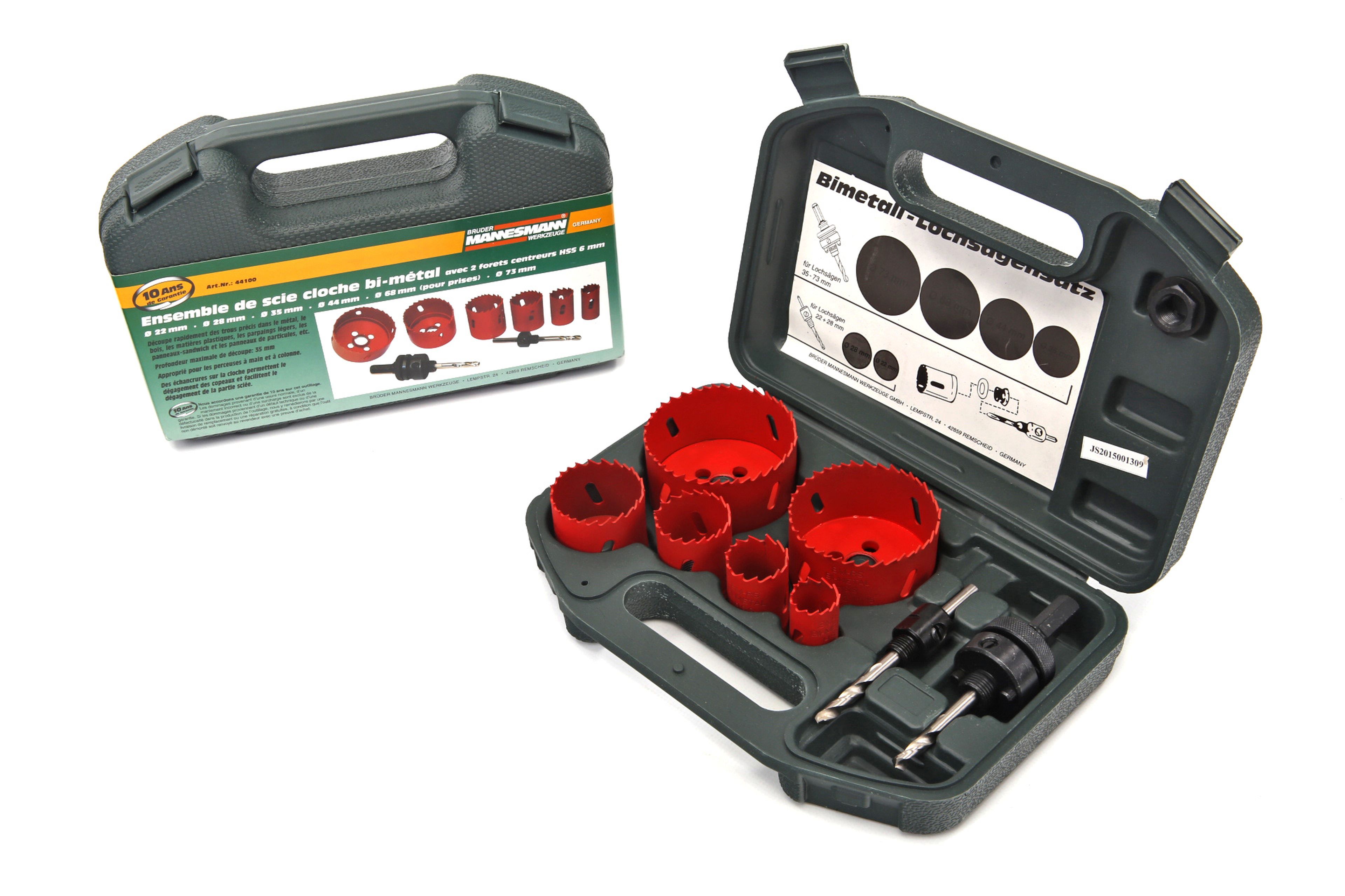 Mannesmann Jeu de scies-cloches 22 - 73 mm
