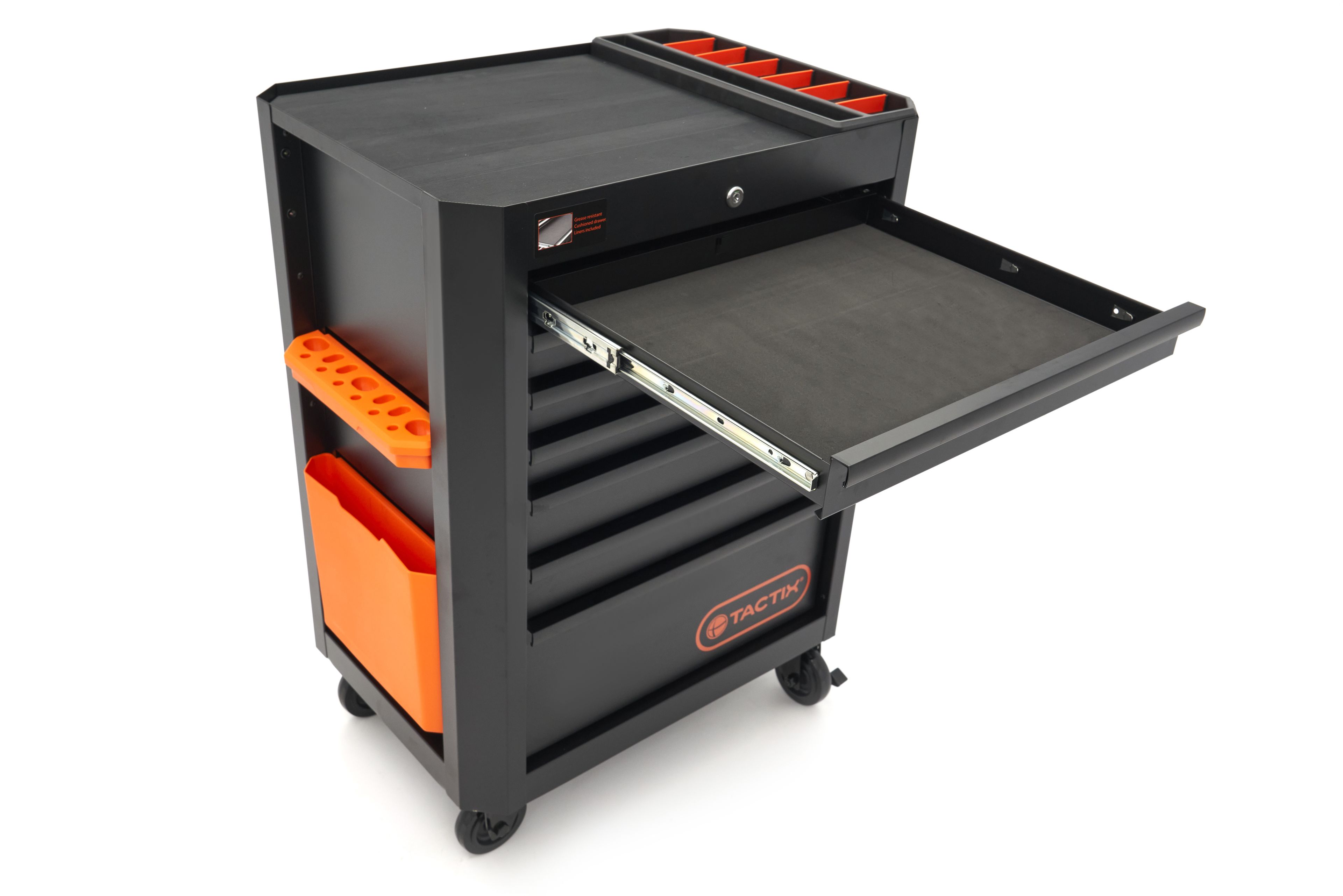 Tactix Carrello portautensili 7 cassetti, 66 cm Image 9