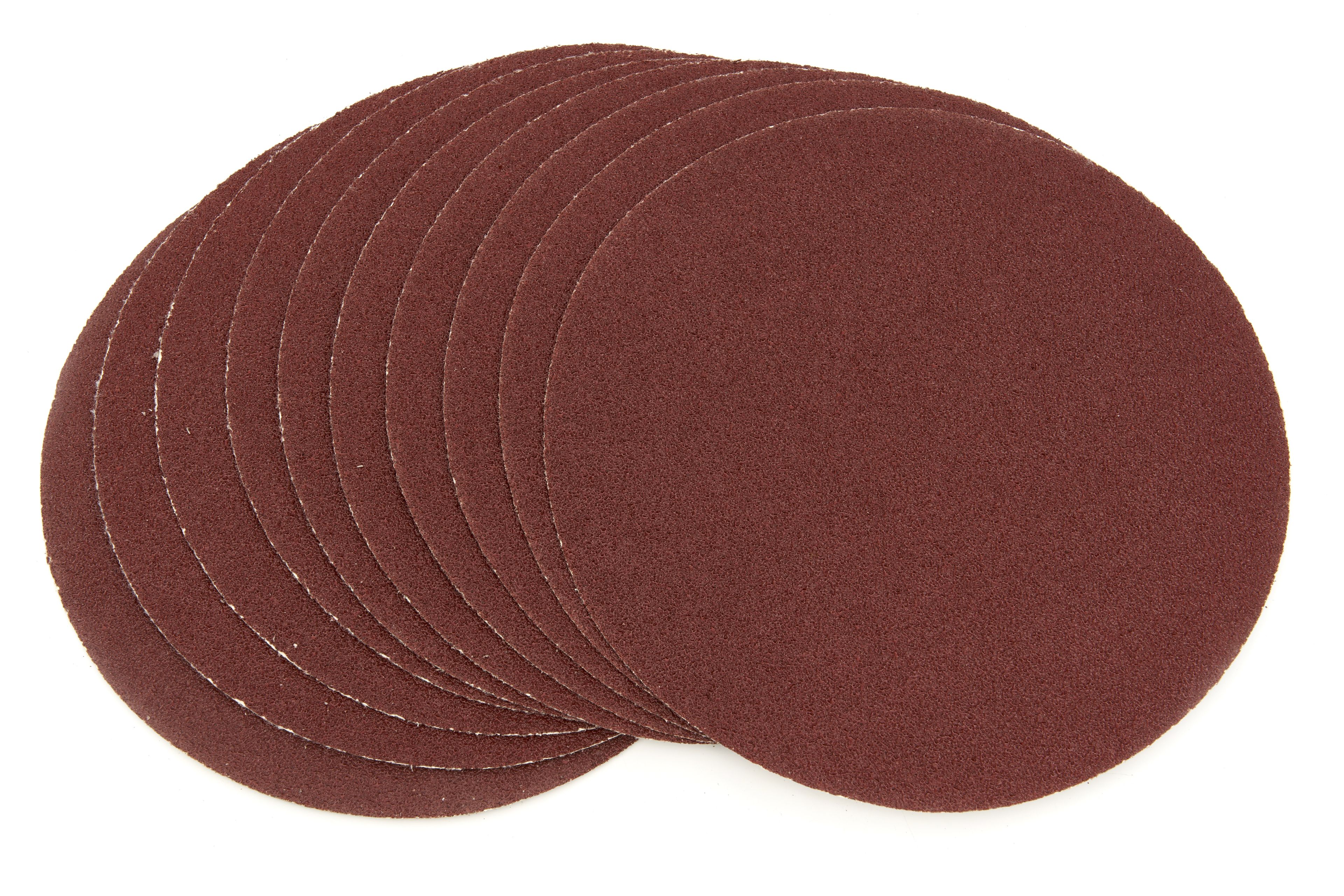 Disque abrasif HBM à fixation velcro en oxyde d’aluminium grain 60 – Lot de 10