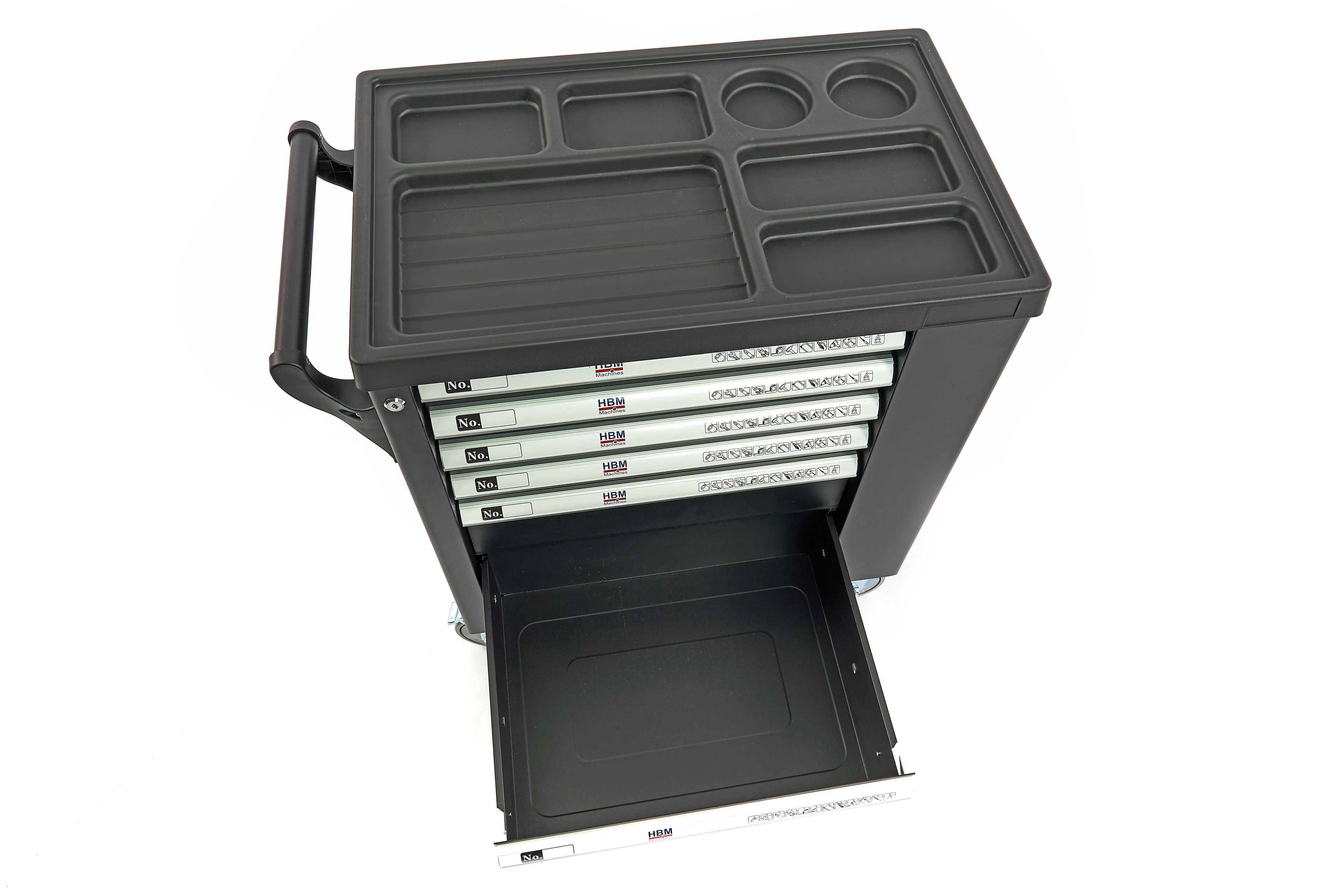 Carro de herramientas lleno HBM Premium con puerta - 154 piezas Image 19