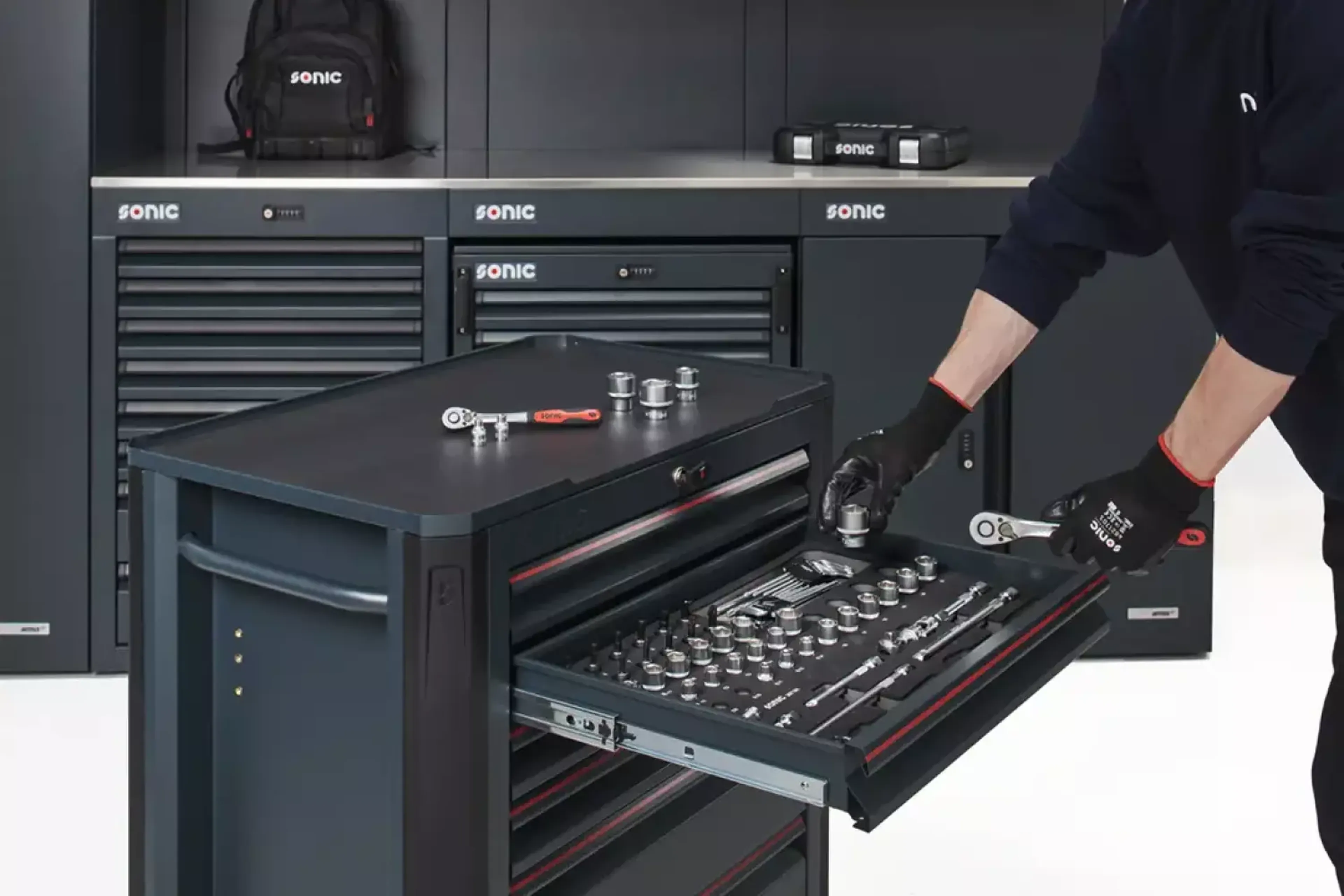 Sonic Next S7 gevulde gereedschapswagen 140-delig Image 3