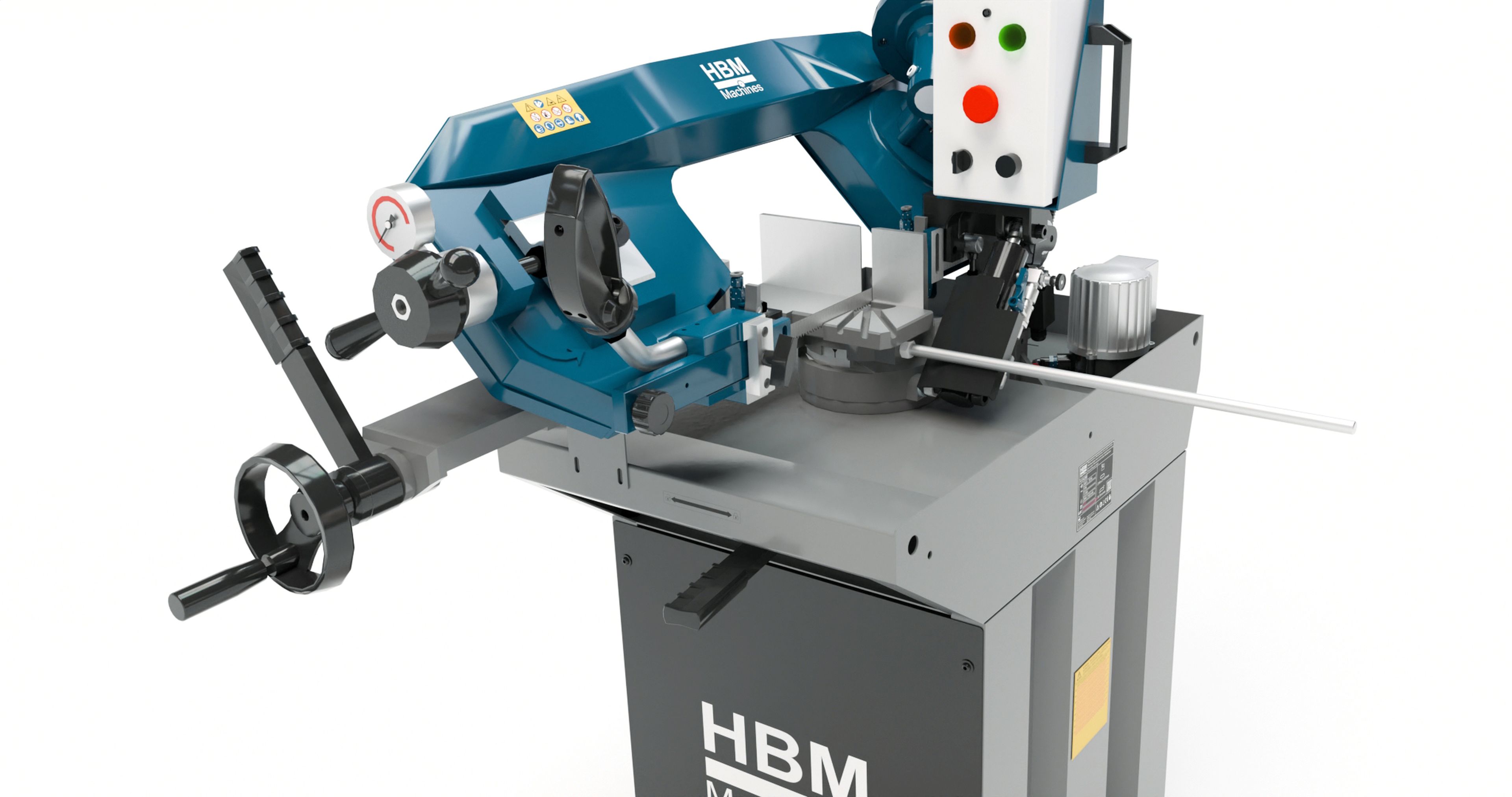 HBM 210 Profi-Metallbandsäge - 400 Volt 2-Gang Image 4
