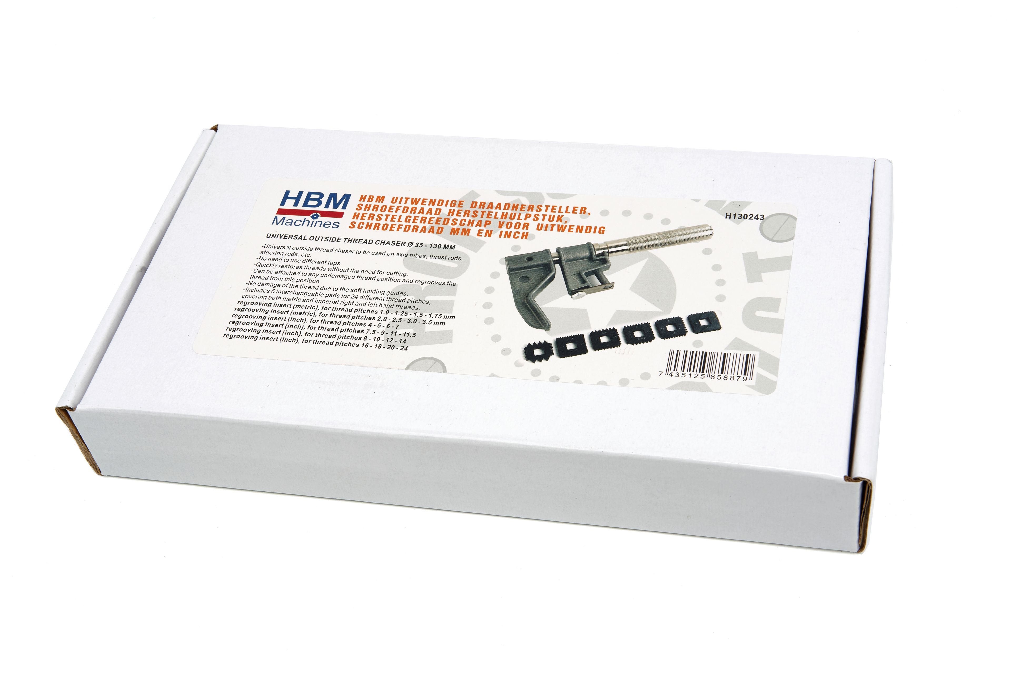 HBM Uitwendige Draadhersteller, Schroefdraad Herstelhulpstuk, Herstelgereedschap Voor Uitwendig Schroefdraad MM en INCH Image 8