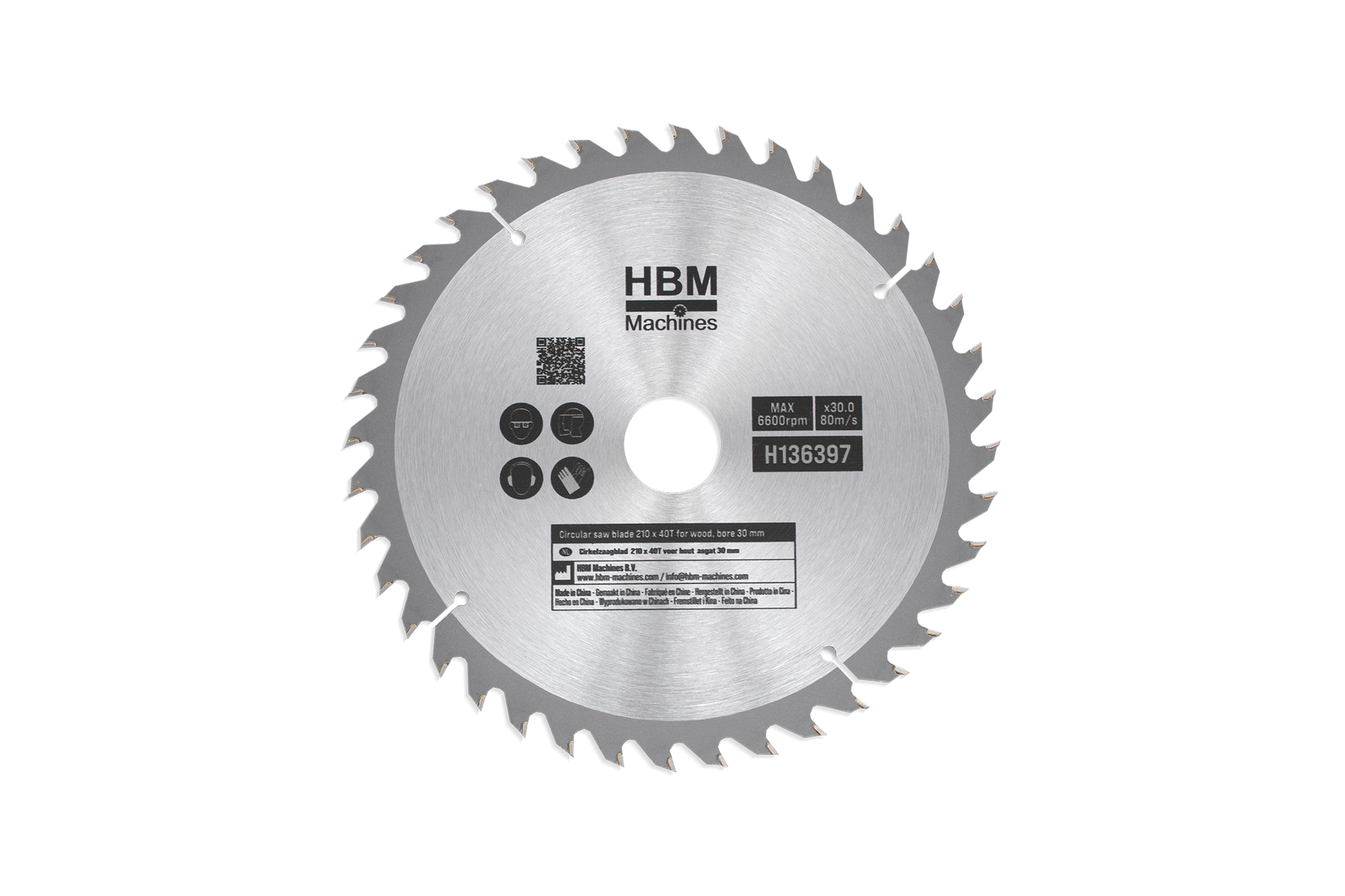HBM lames de scie circulaire pour bois 210 mm