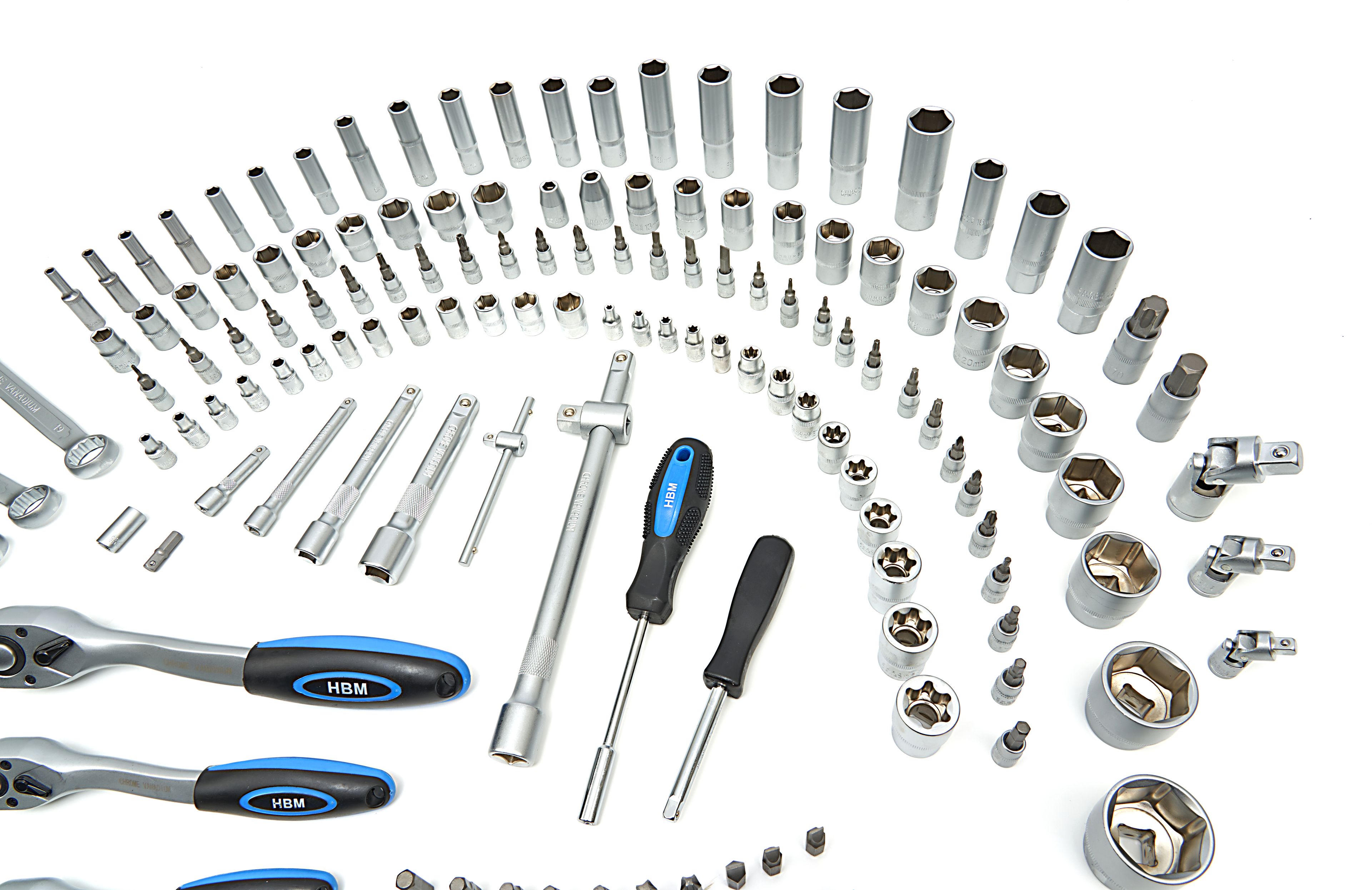 HBM Ensemble de douilles professionnelles 216 pièces Image 5
