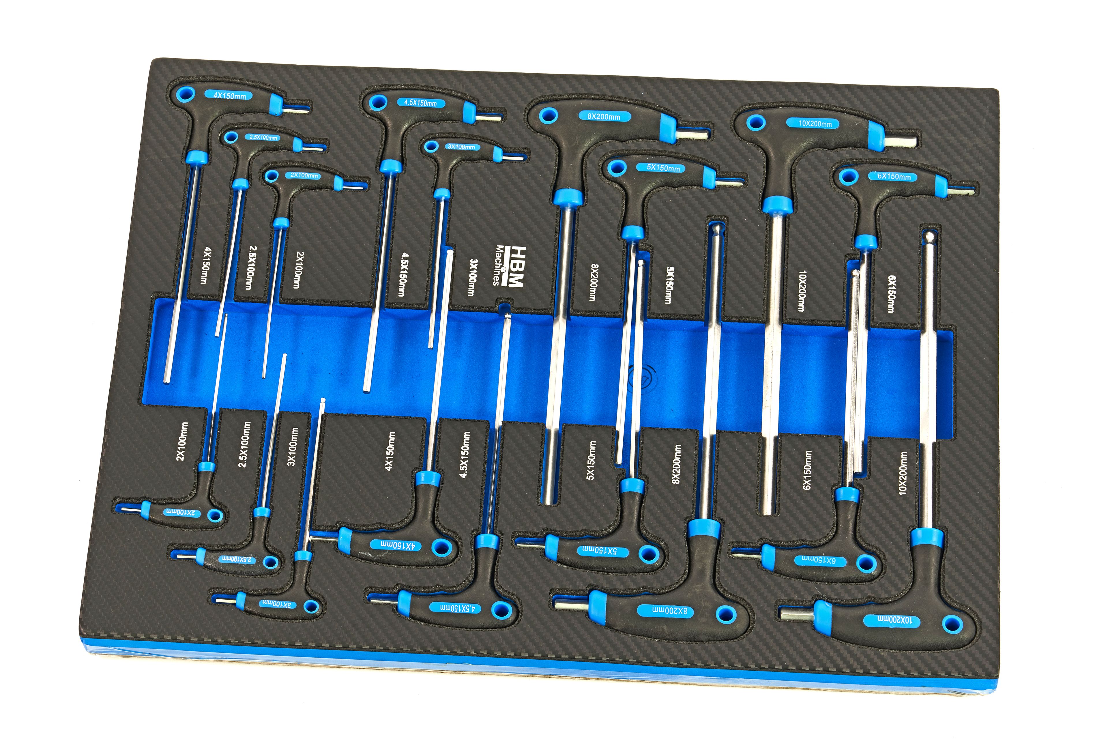 HBM inlays met gereedschapset 245-delig, voor gereedschapswagen, blauw Image 8