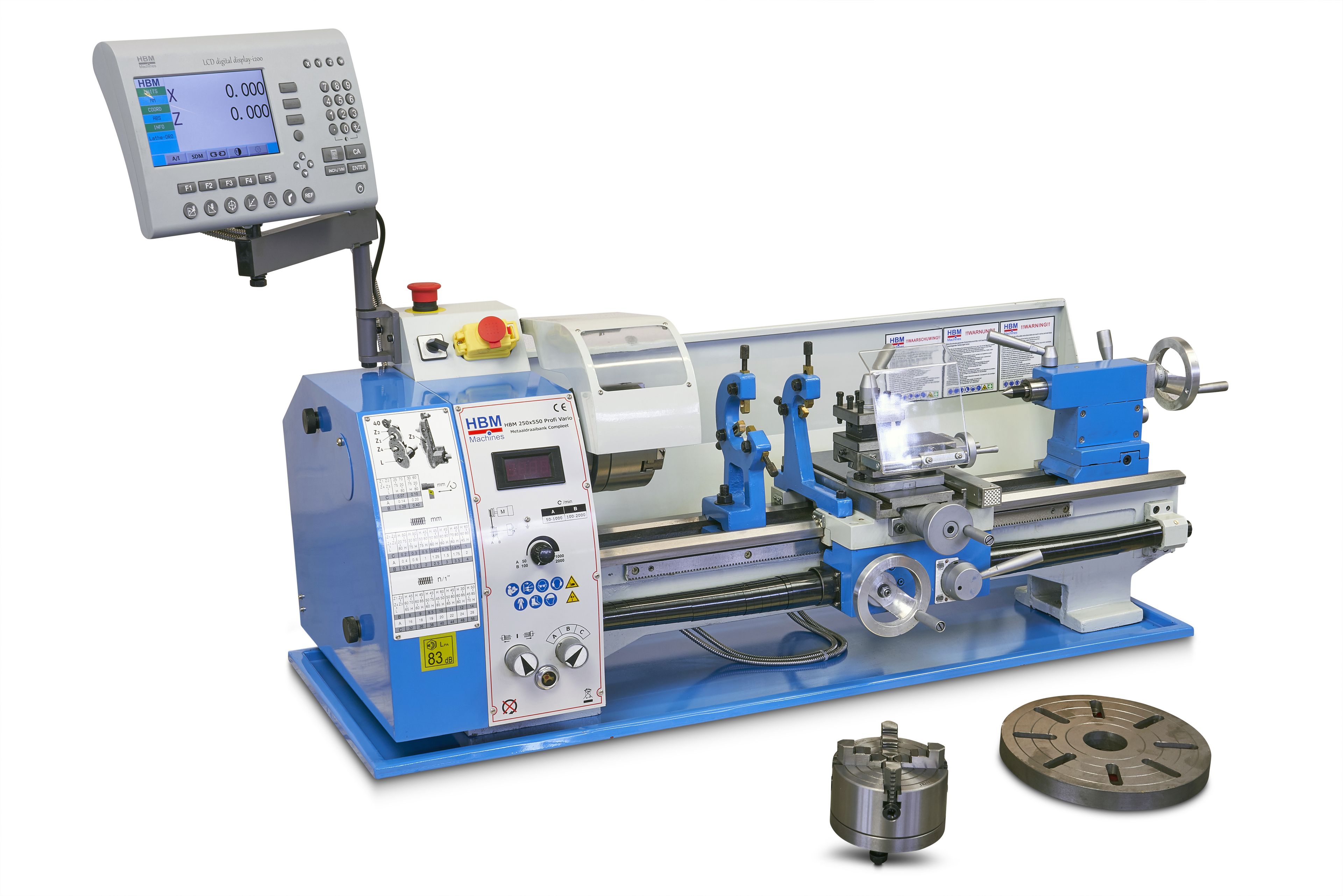 HBM torno metálico 250 x 550 DRO Image 5