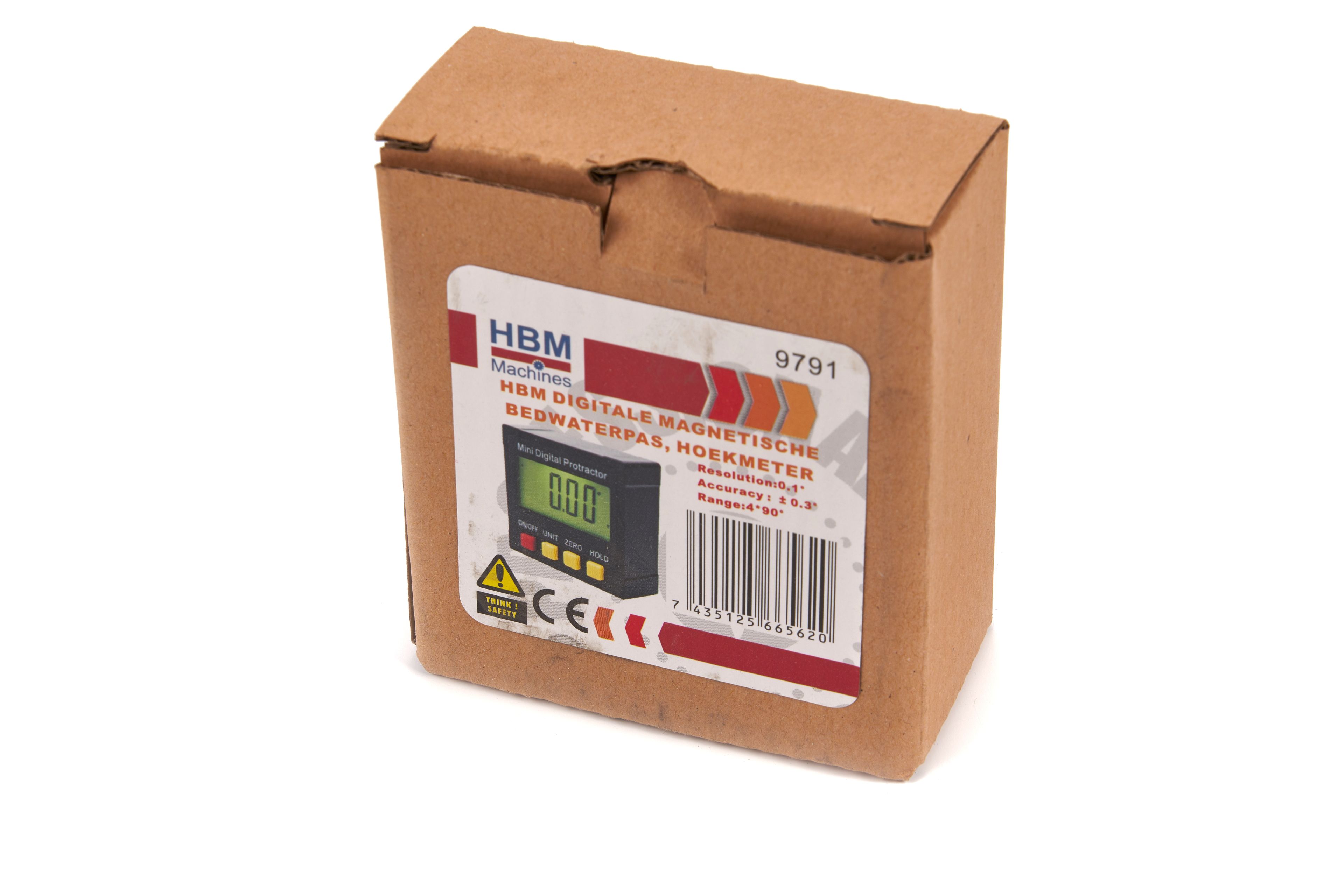 HBM Digitale Magnetische Bedwaterpas, Hoekmeter Image 8