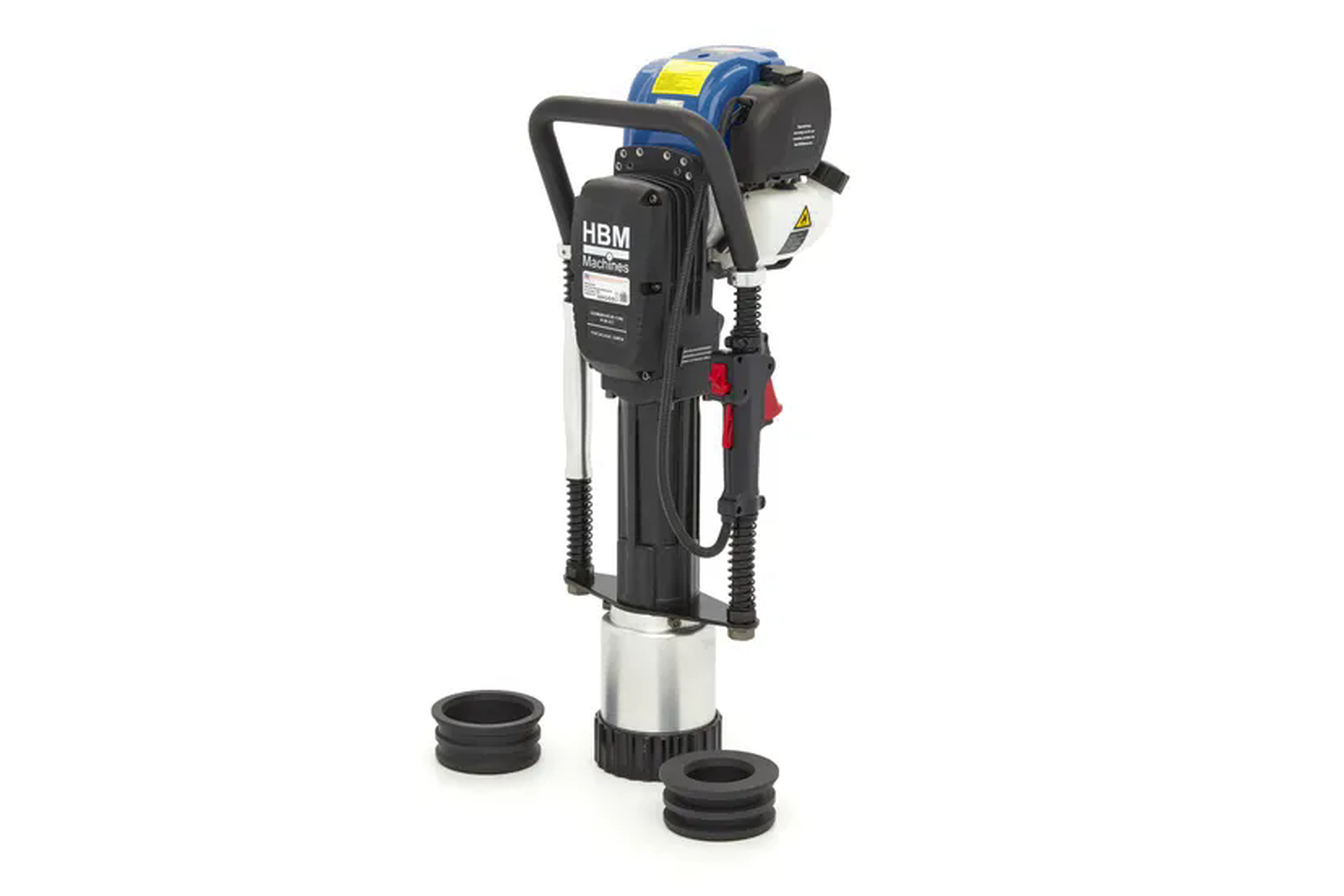 HBM pilonneuse thermique professionnelle, marteau de battage 4 temps 38 cc, 120 mm Image 3