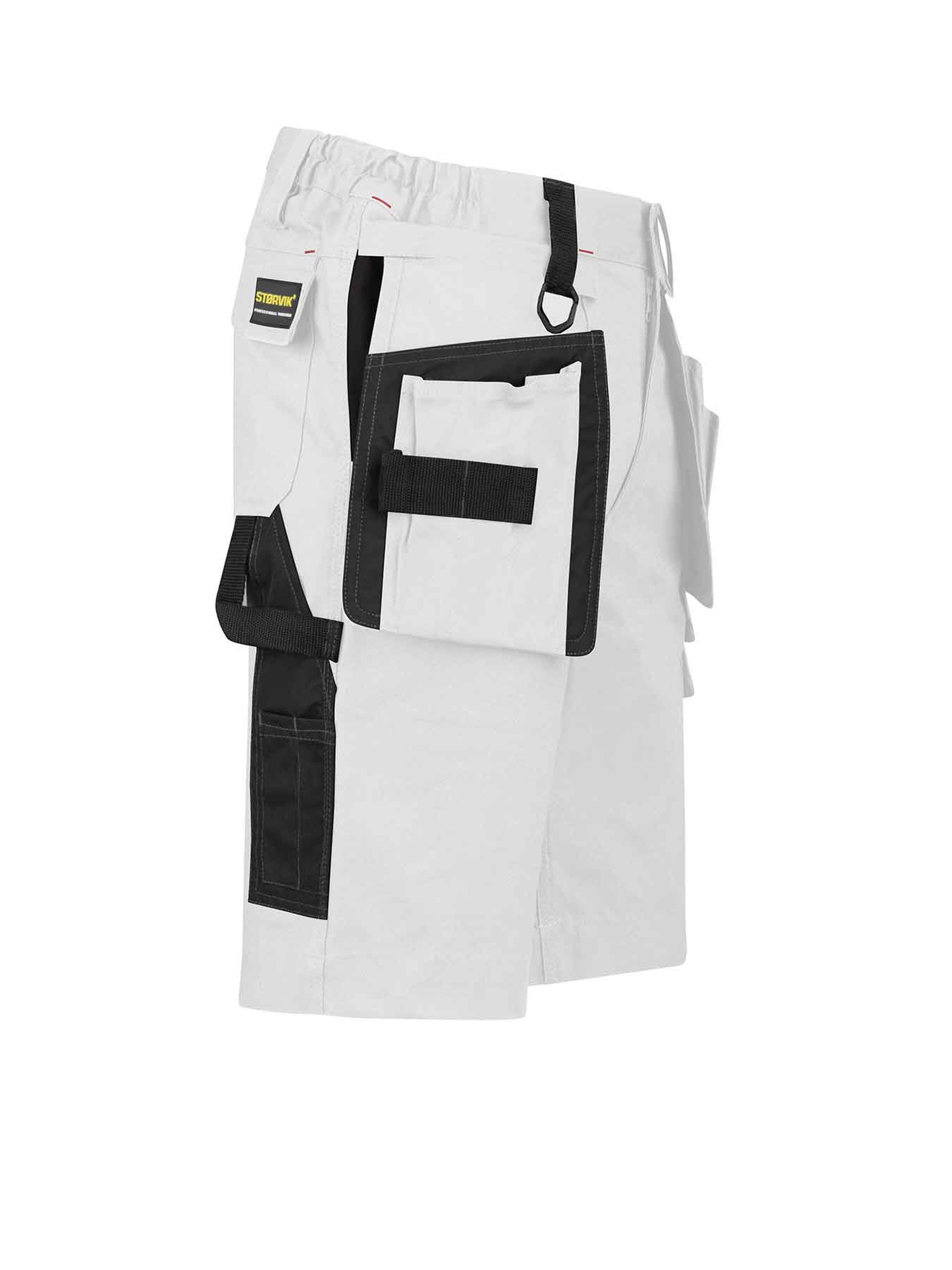 Storvik Thijs korte stretch werkbroek wit 3XL Image 4