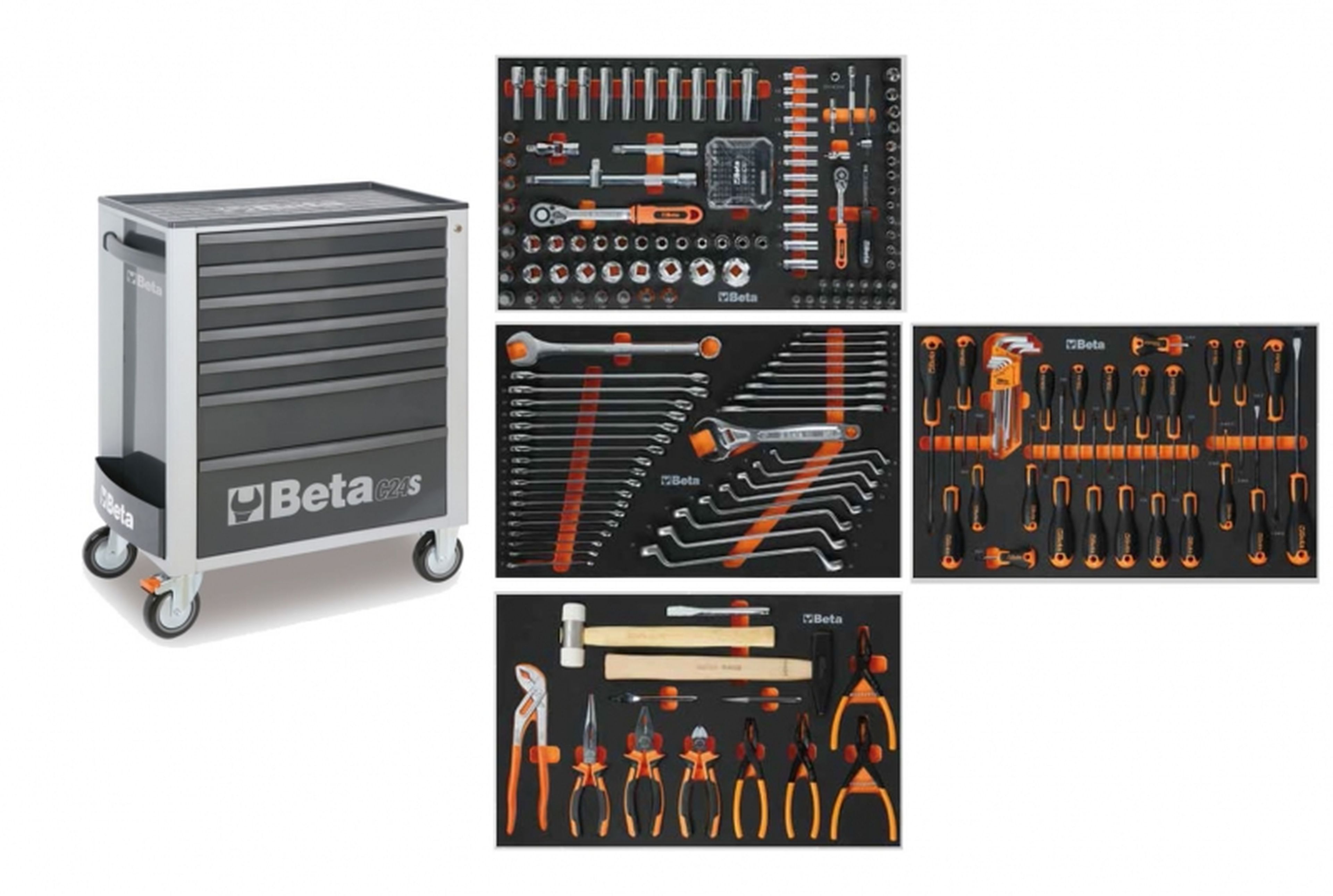Beta Carro de Herramientas Lleno 2400S G7/E-S - 240 Piezas Image 2