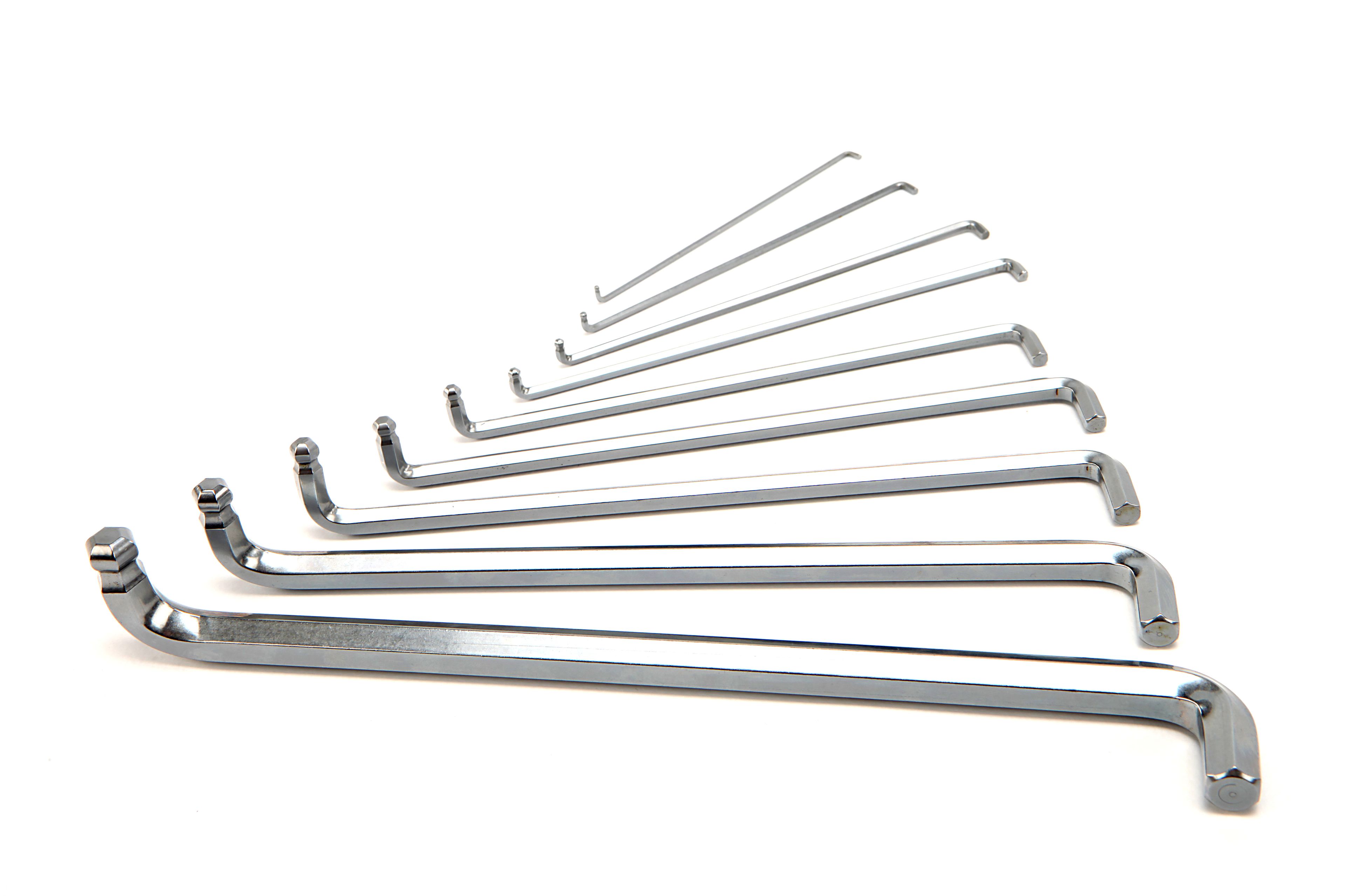 HBM Profi 9-teiliger metrischer Langschlüssel-Satz mit extra kurzem Kopf Image 2