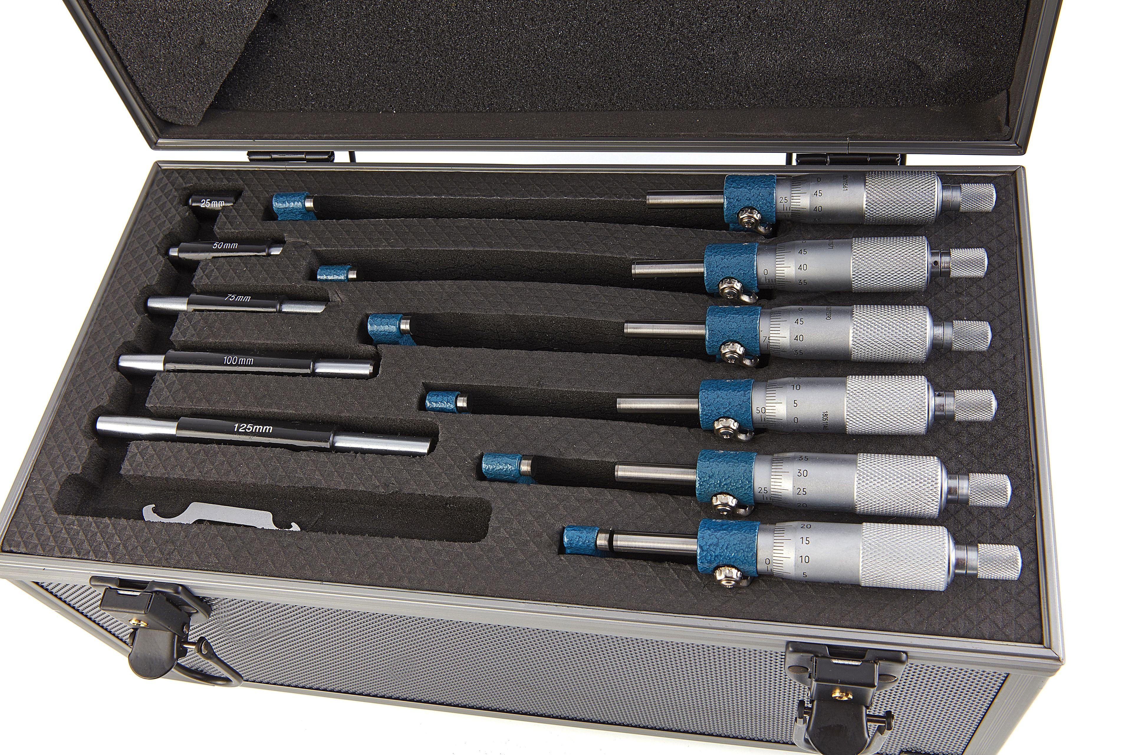 Dasqua Professional 6-teiliges Bügelmessschrauben-Set 0 - 150 mm Image 6