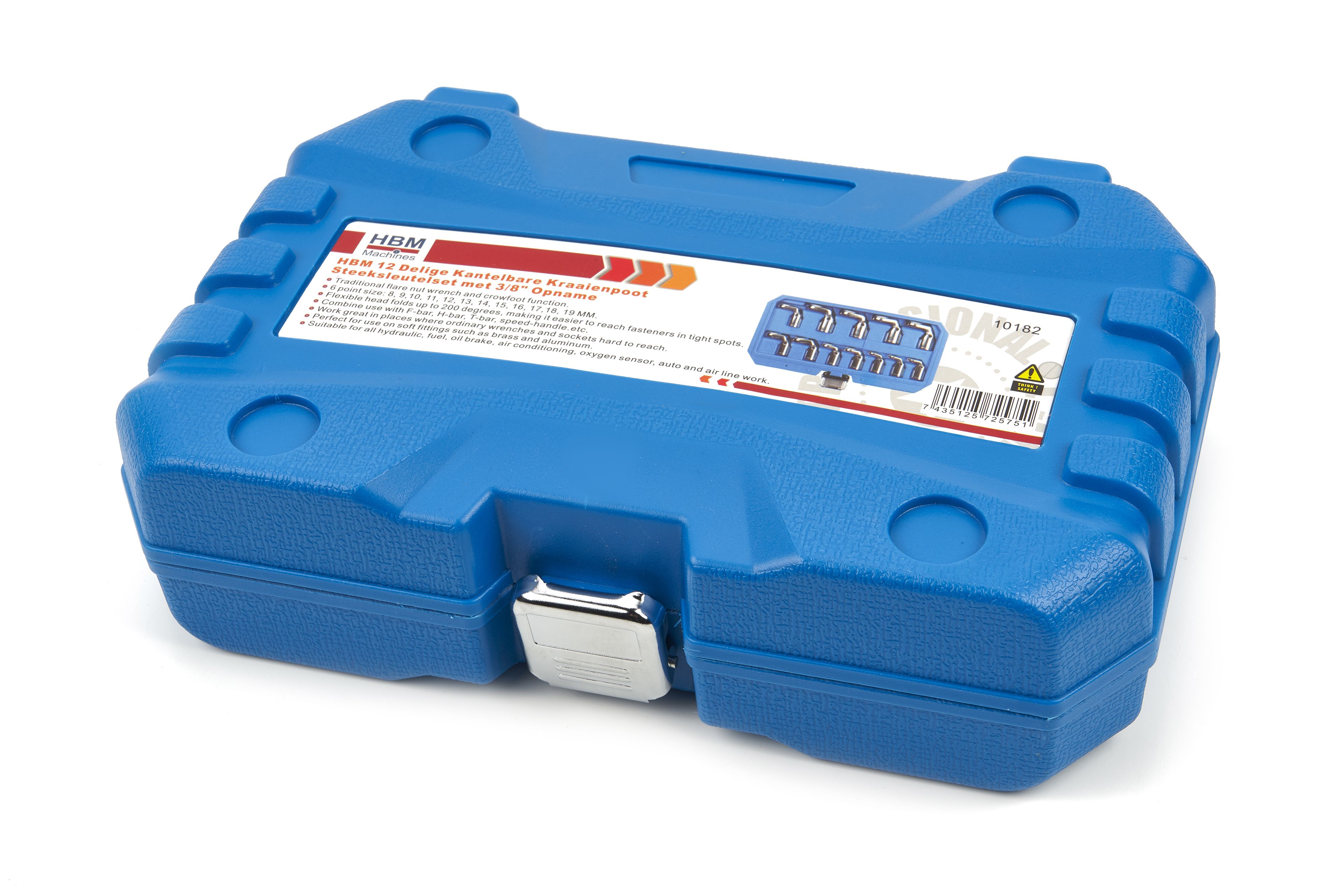 HBM 12-teiliger kippbarer Brechstangenschlüsselsatz mit 3/8inch-Ausschnitt Image 8