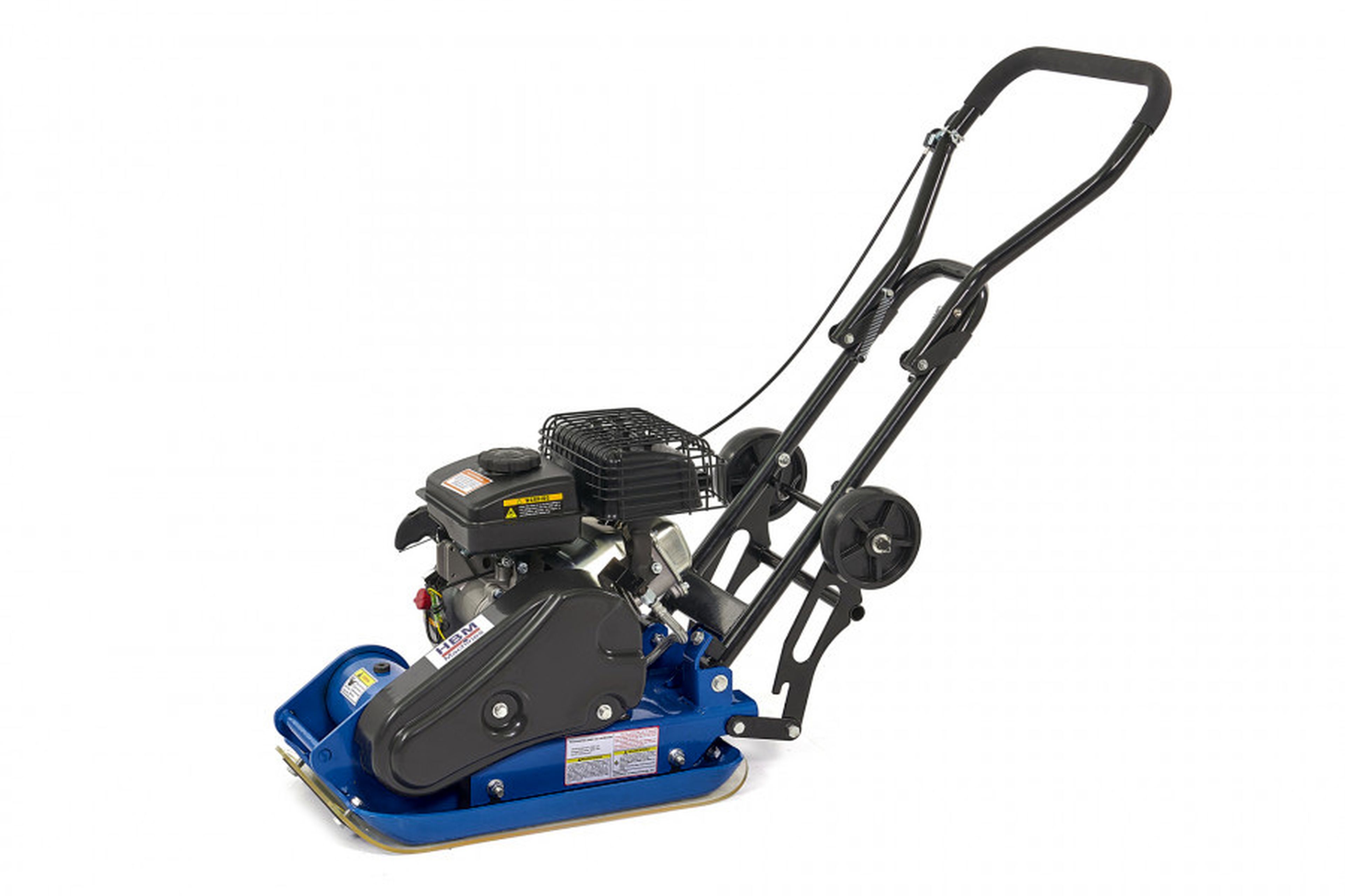 HBM Plaque vibrante avec jeu de roues et plaque de protection de la pose 8200N 2,8 HP / 78.5 CC Image 3