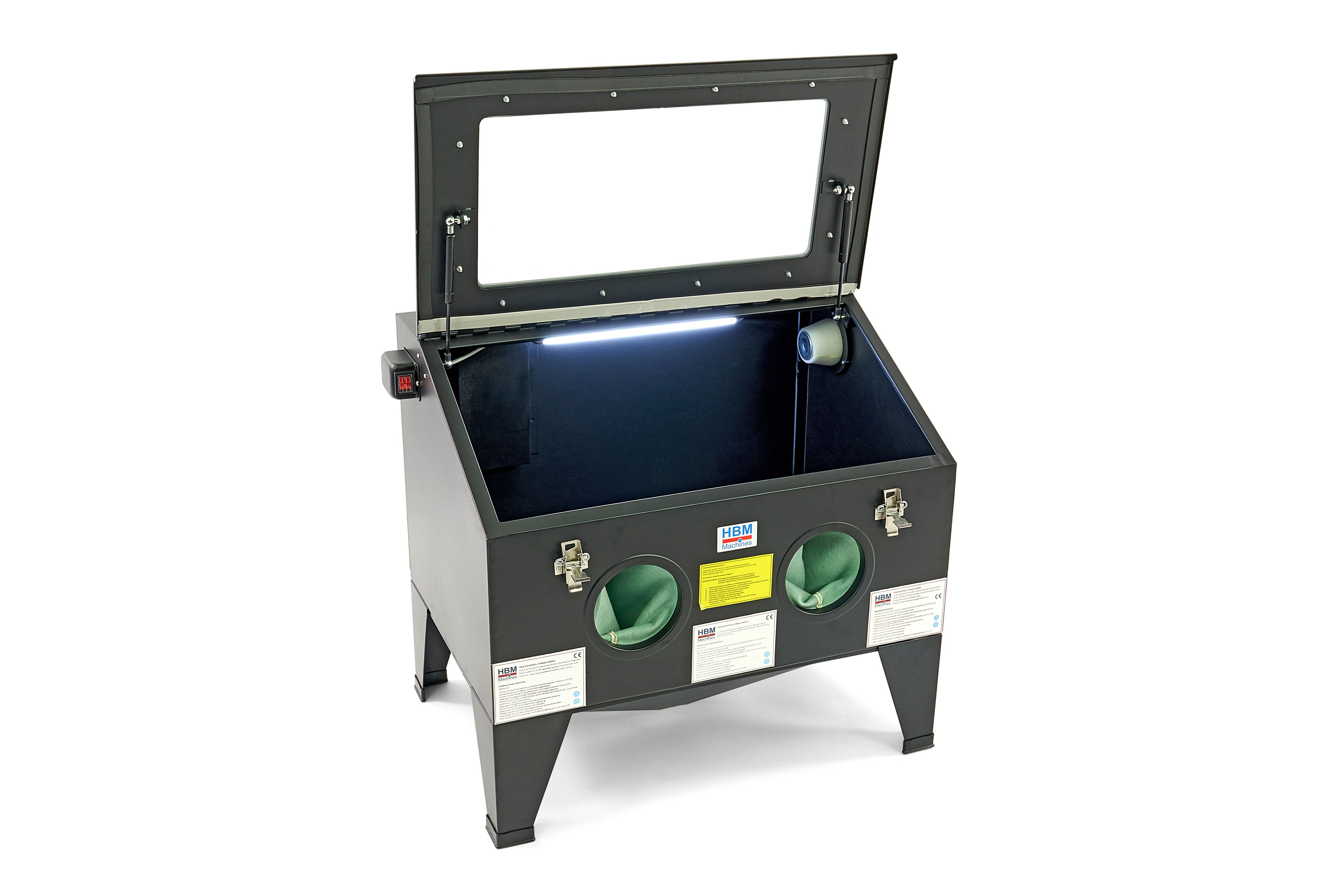 Cabine de sablage HBM SBC 190, chargeur frontal avec ressorts à gaz Image 3