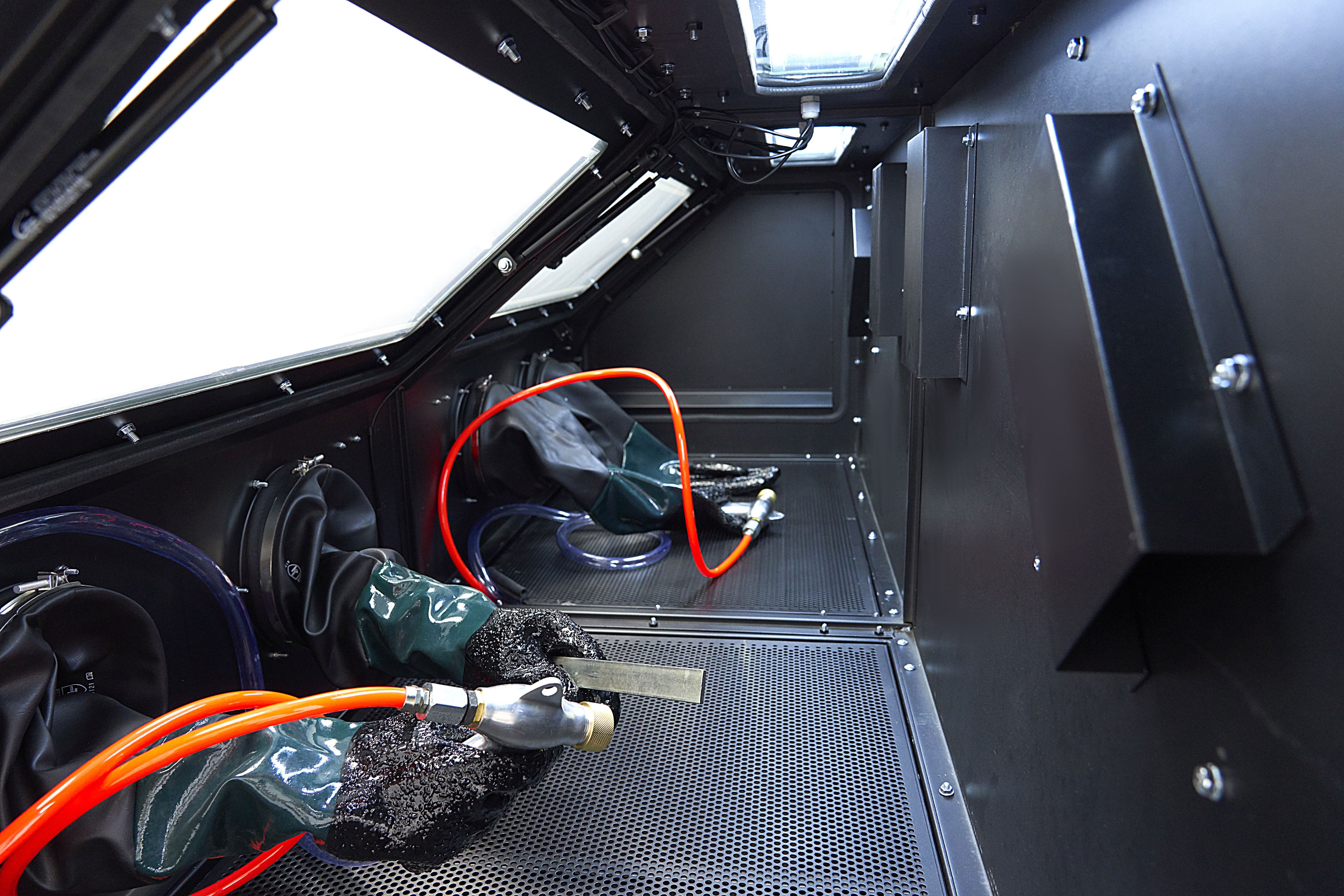 Cabine de sablage double HBM SBC 880 avec 2 ventilateurs d'extraction Image 18