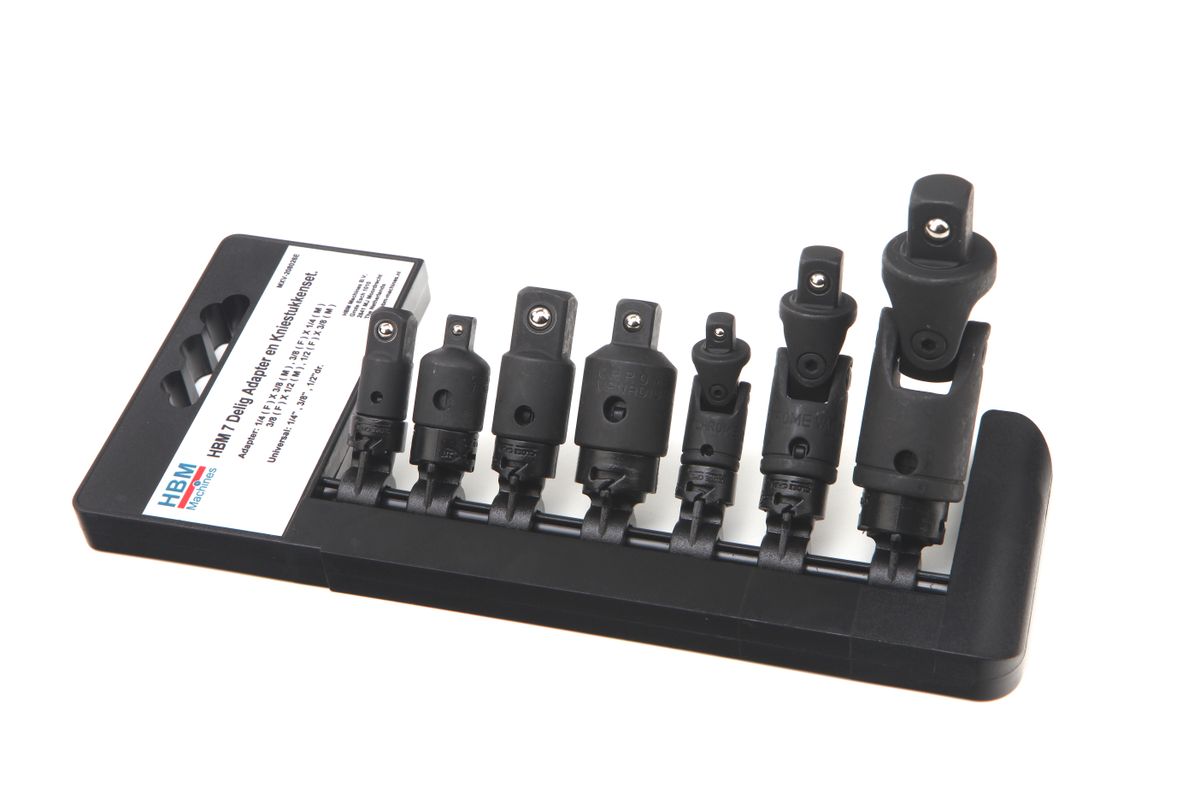 HBM 7-teiliges Stromadapter- und Knieset