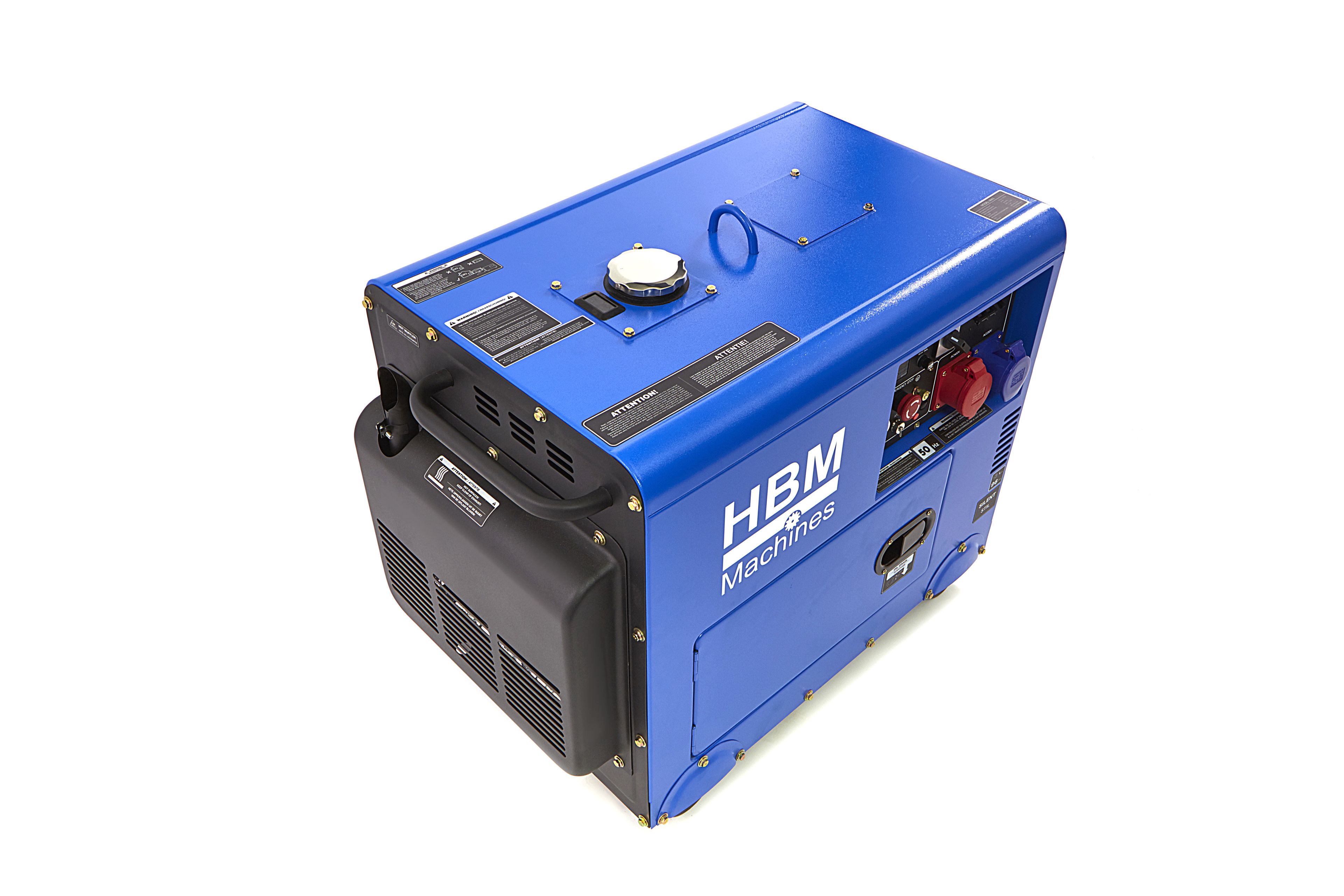 HBM standby aggregaat, generator met 498 cc dieselkrachtstroom Motor 400V/230V/12V 7900W Image 3
