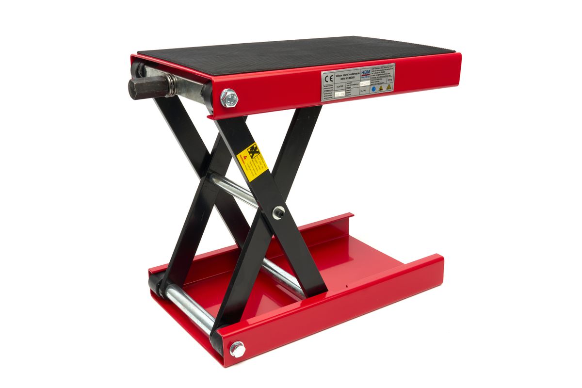 HBM Flat Mini Elevador de Motocicleta 450 kg – Rojo