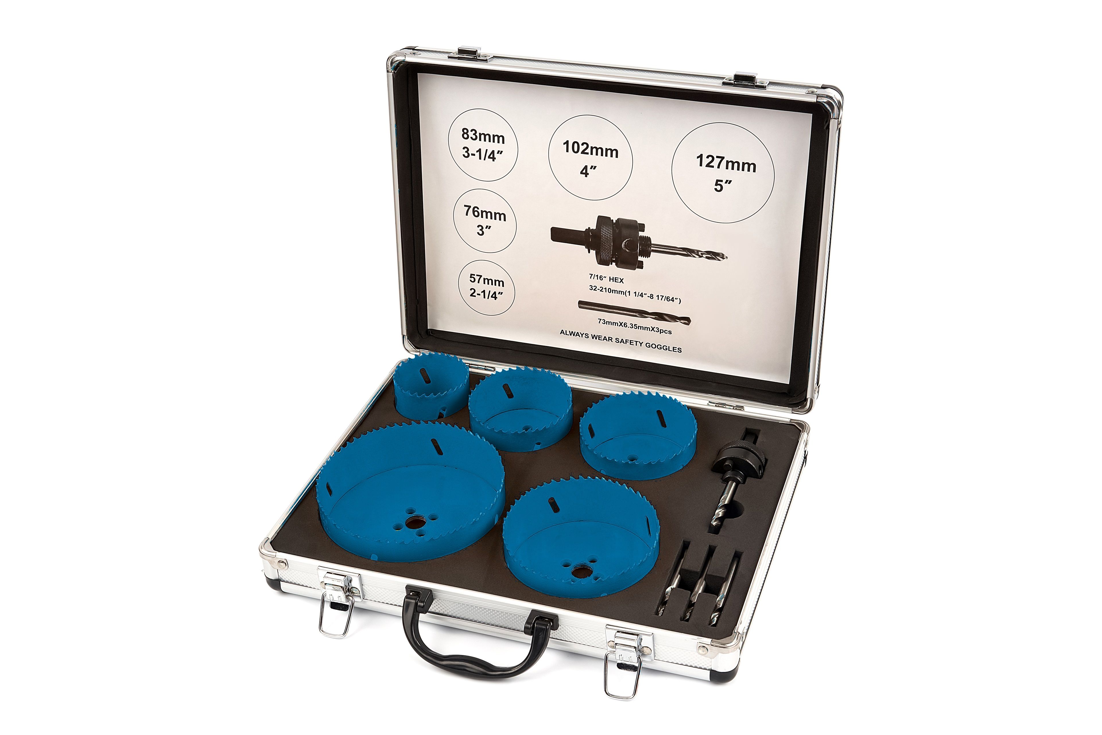 HBM 9 Delige Bi-Metaal Gatzagenset Grote Maten