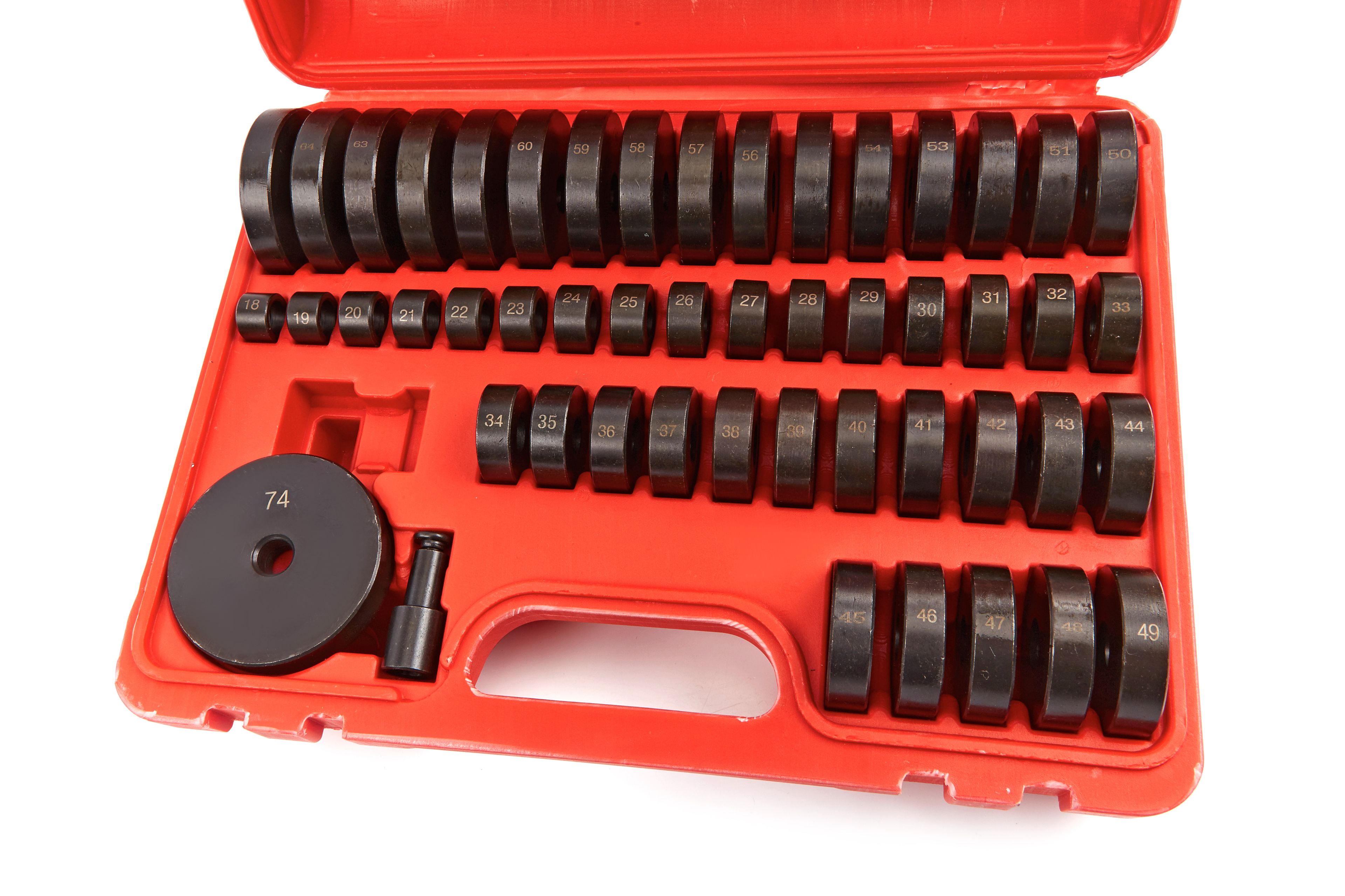 HBM Jeu de 51 pièces pour le démontage des roulements et des joints de roue 18 - 65 mm Image 2