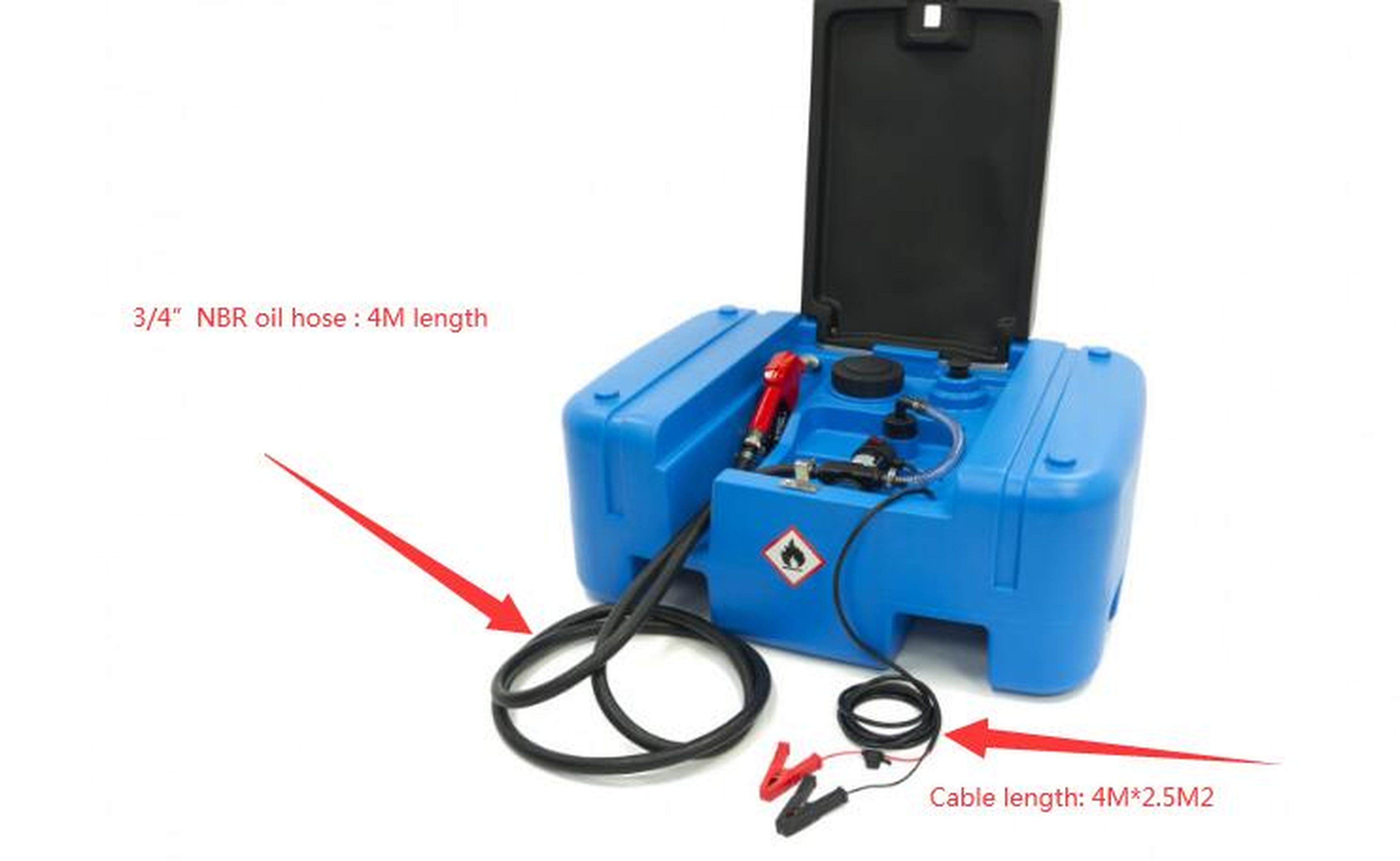 HBM Tanque móvil de diesel móvil de plástico de 12 voltios y 200 litros Image 13