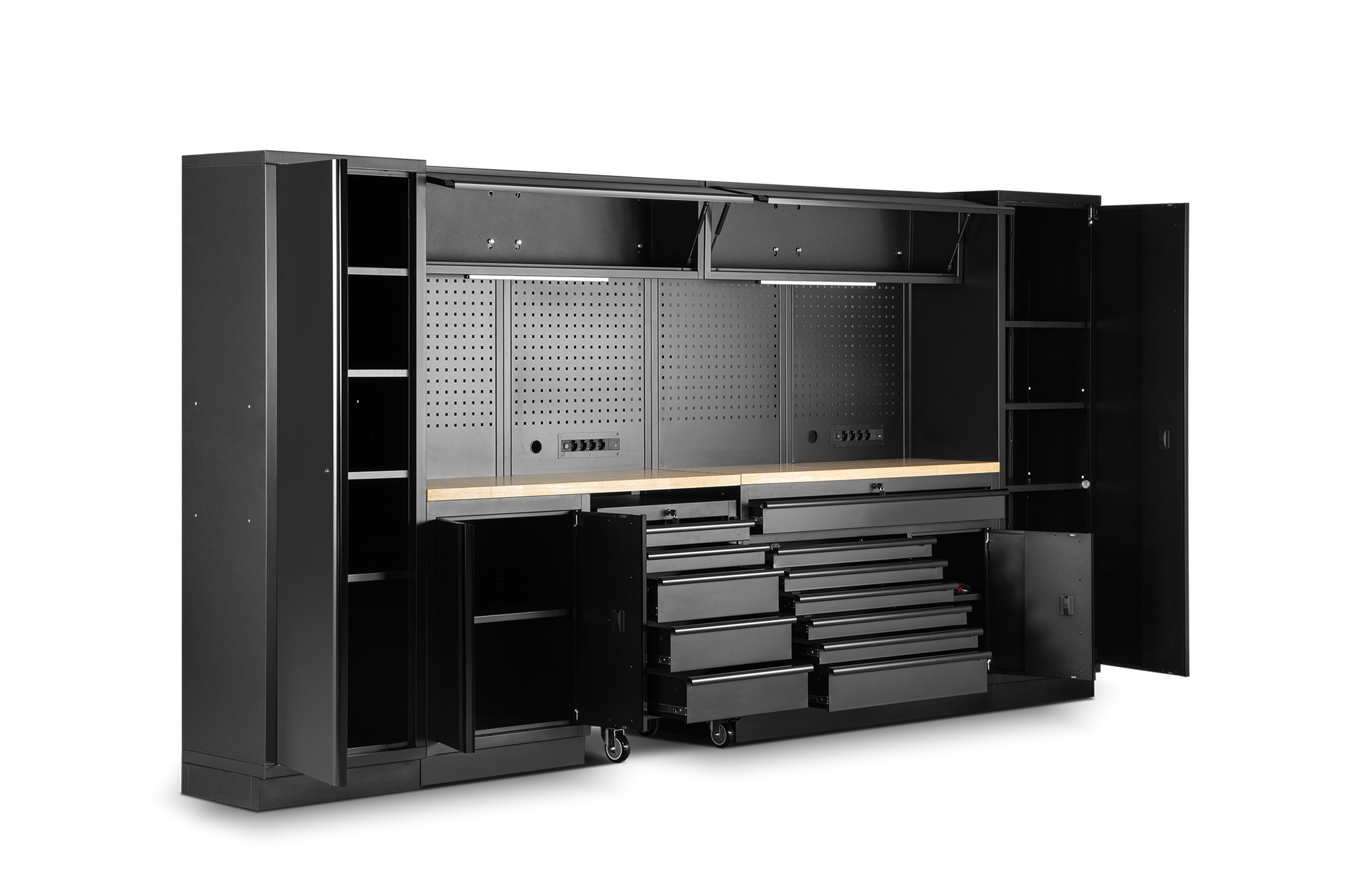 HBM modulair werkplaatssystem 13-delig, zwart Image 5