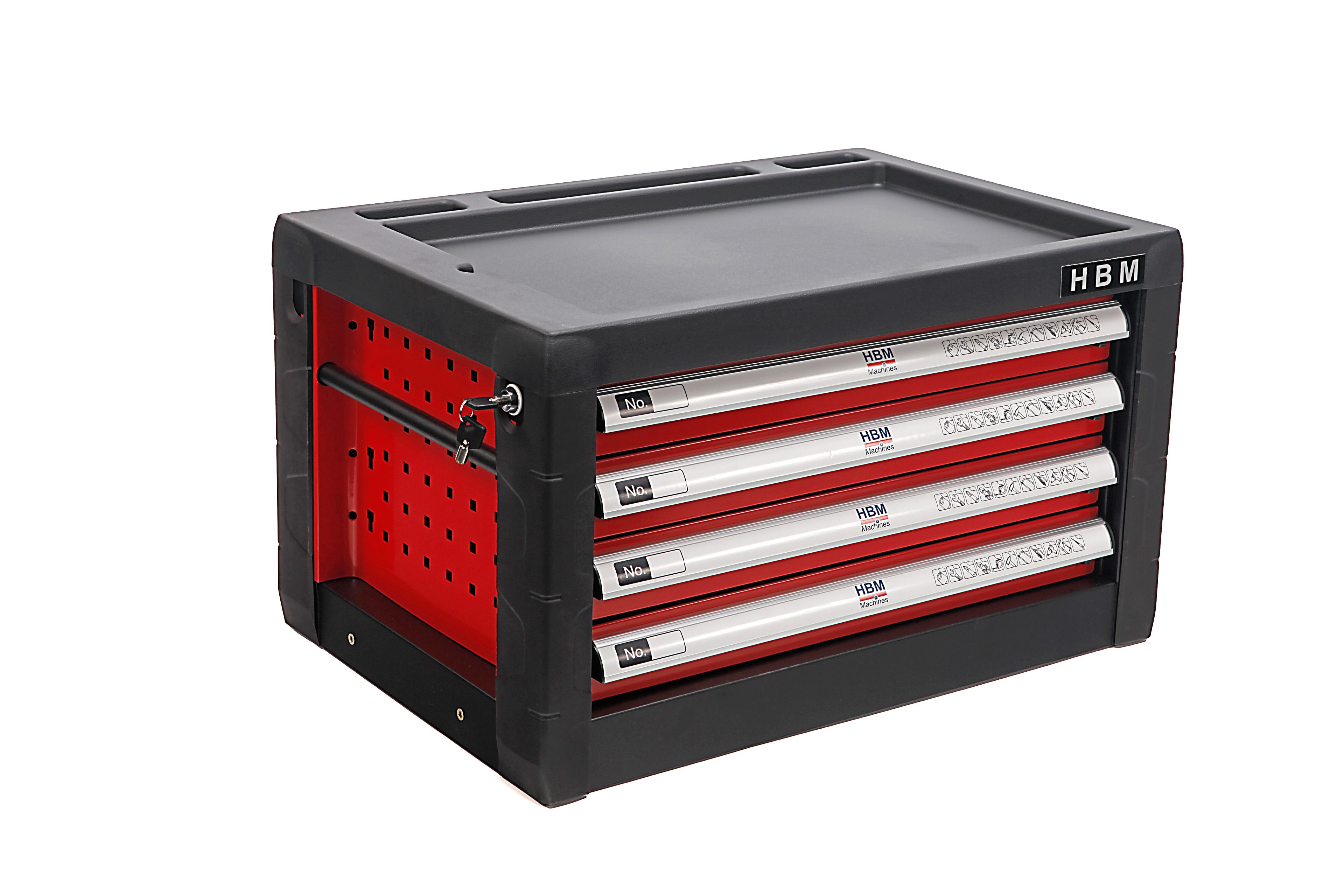 HBM 4 Laden Gereedschap Opzetkast - ROOD Image 3
