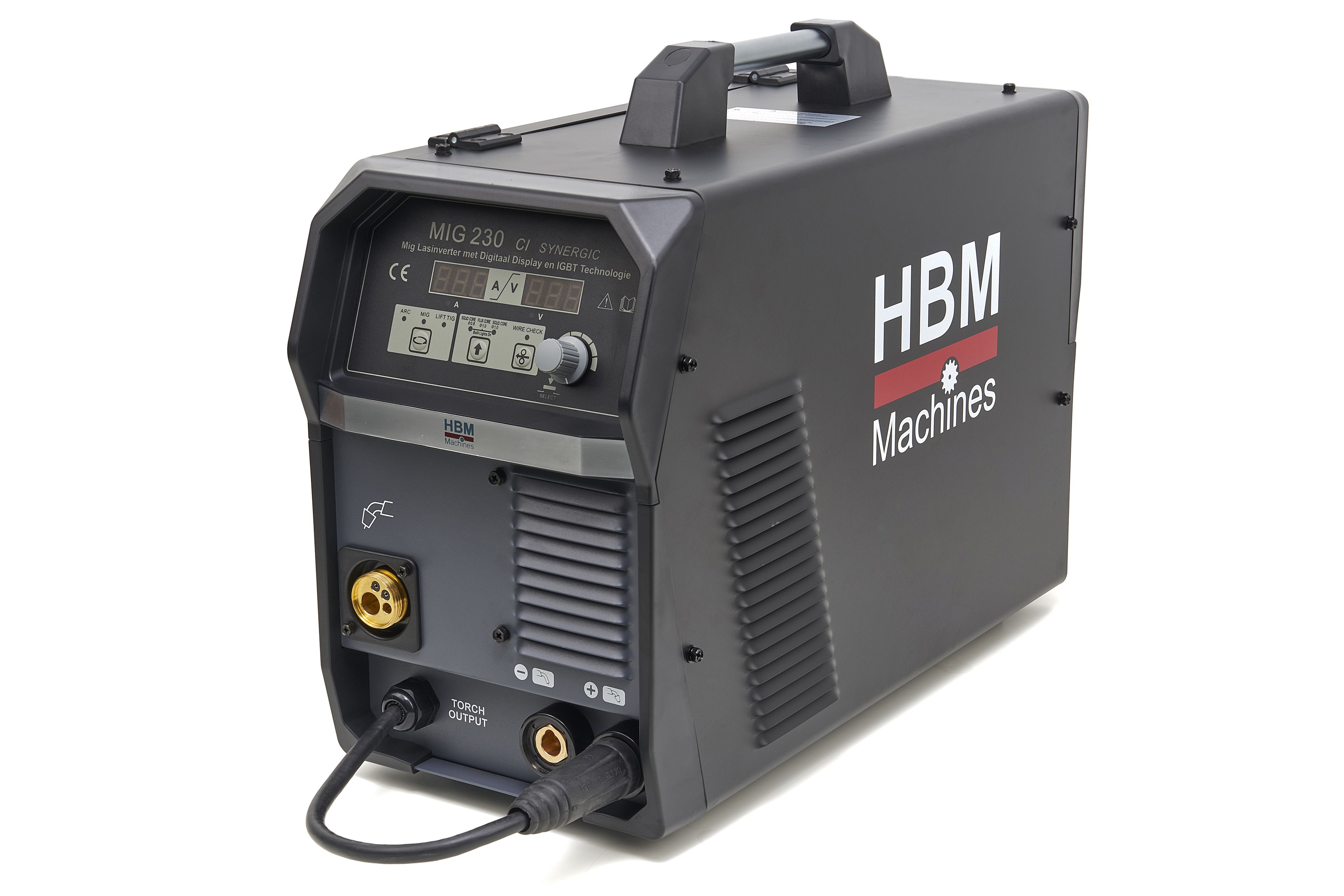 HBM Onduleur de soudage Mig synergique 230 CI avec affichage numérique et technologie IGBT Image 4