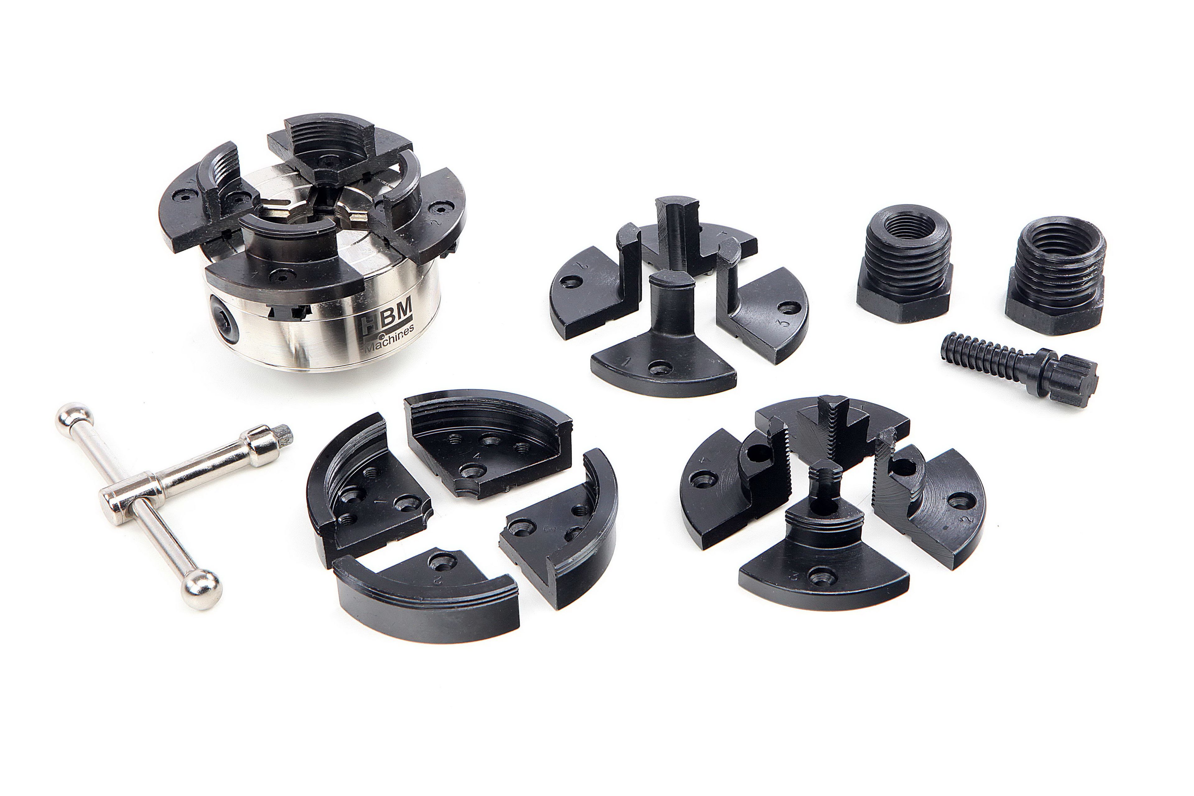 HBM CK 3,5–4 K mandrin pour tour à bois
