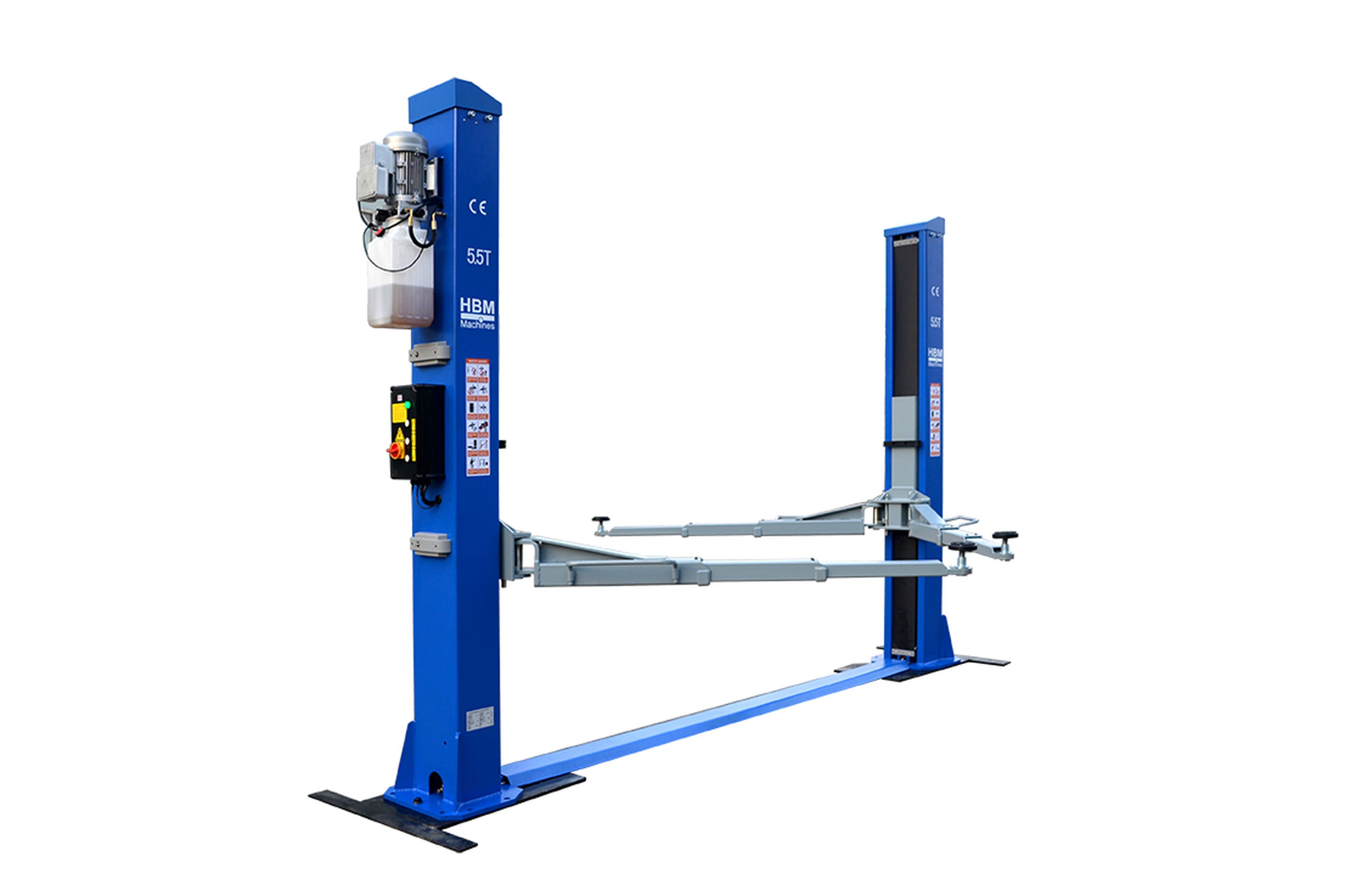 HBM elevador hidráulico de 2 columnas con desbloqueo electrónico 5500 kg Image 3