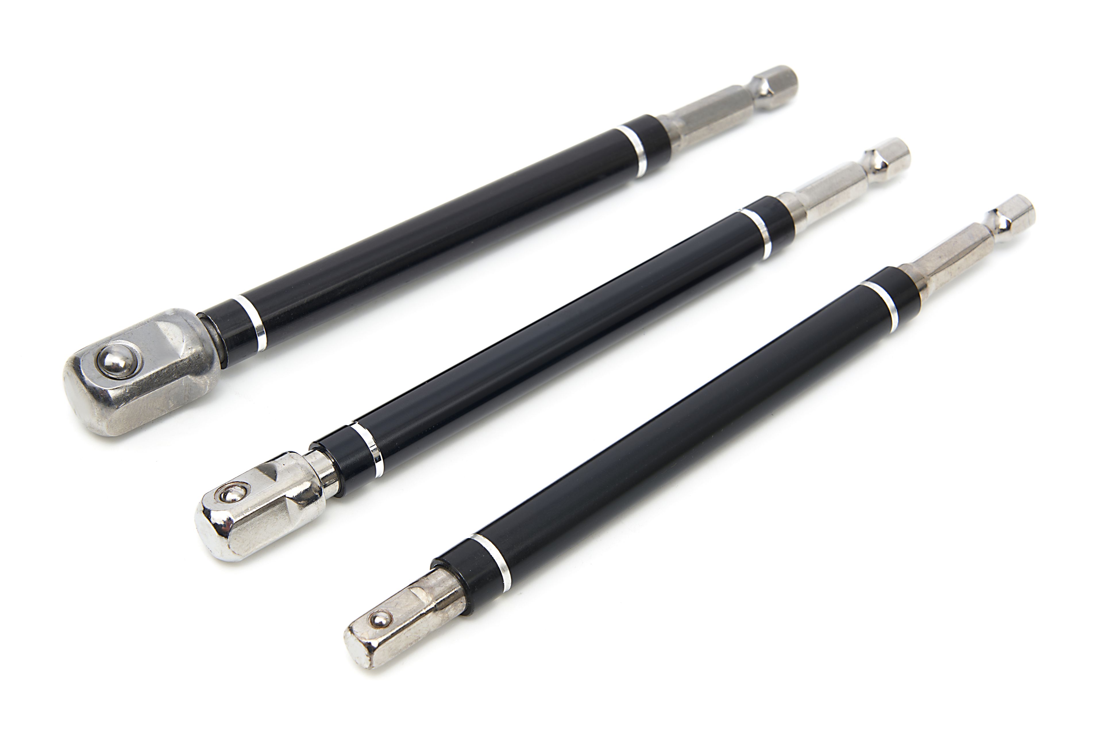 Conjunto de adaptadores de 6 piezas HBM Profesional - Bit - Socket con conexión HEX y mangos giratorios Image 3