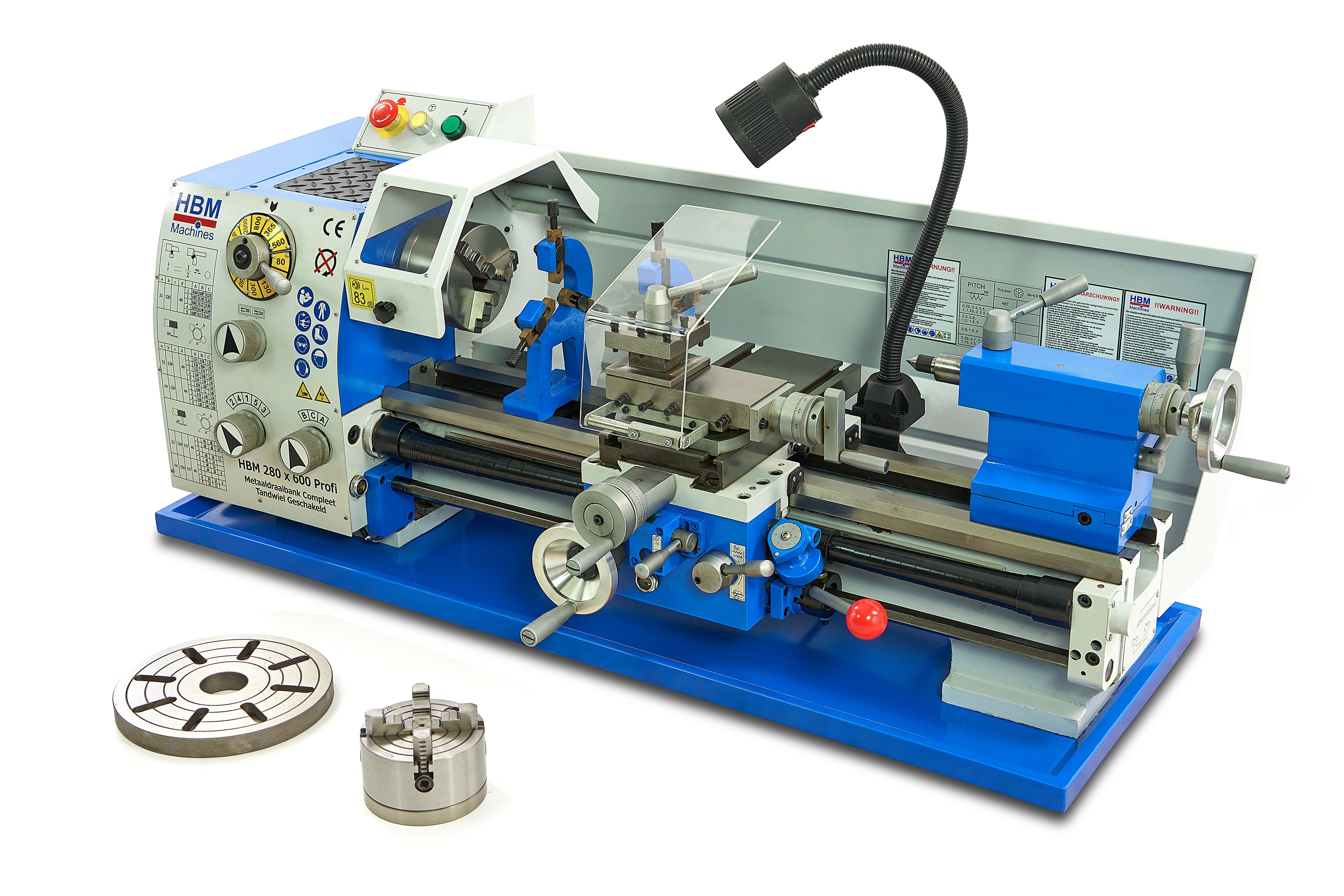HBM torno para metal 280 x 600