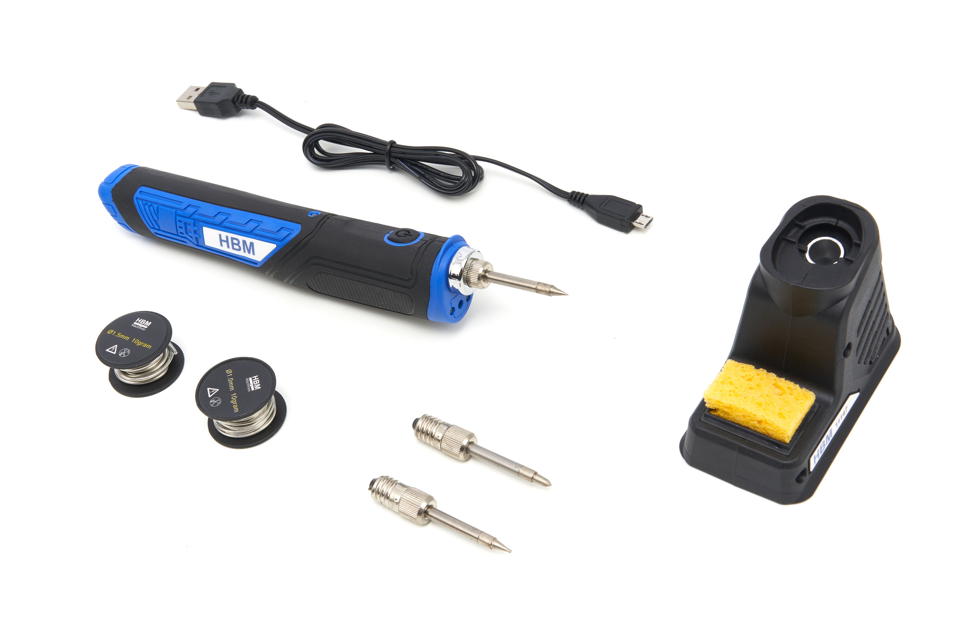 Fer à souder professionnel HBM 3,6 Volt 8 Watt sur batterie avec 3 pointes de soudure Image 3