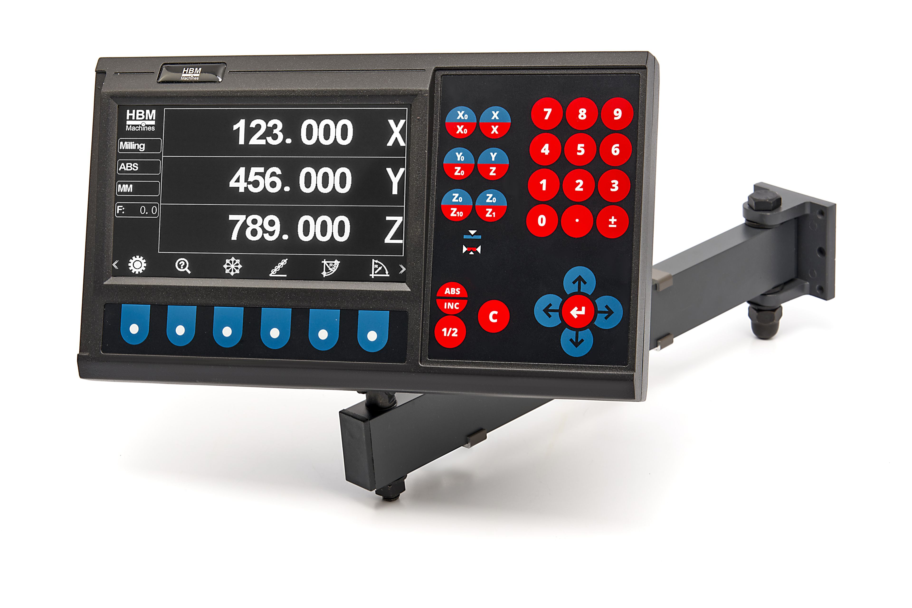 HBM DRO LCD pour fraisage