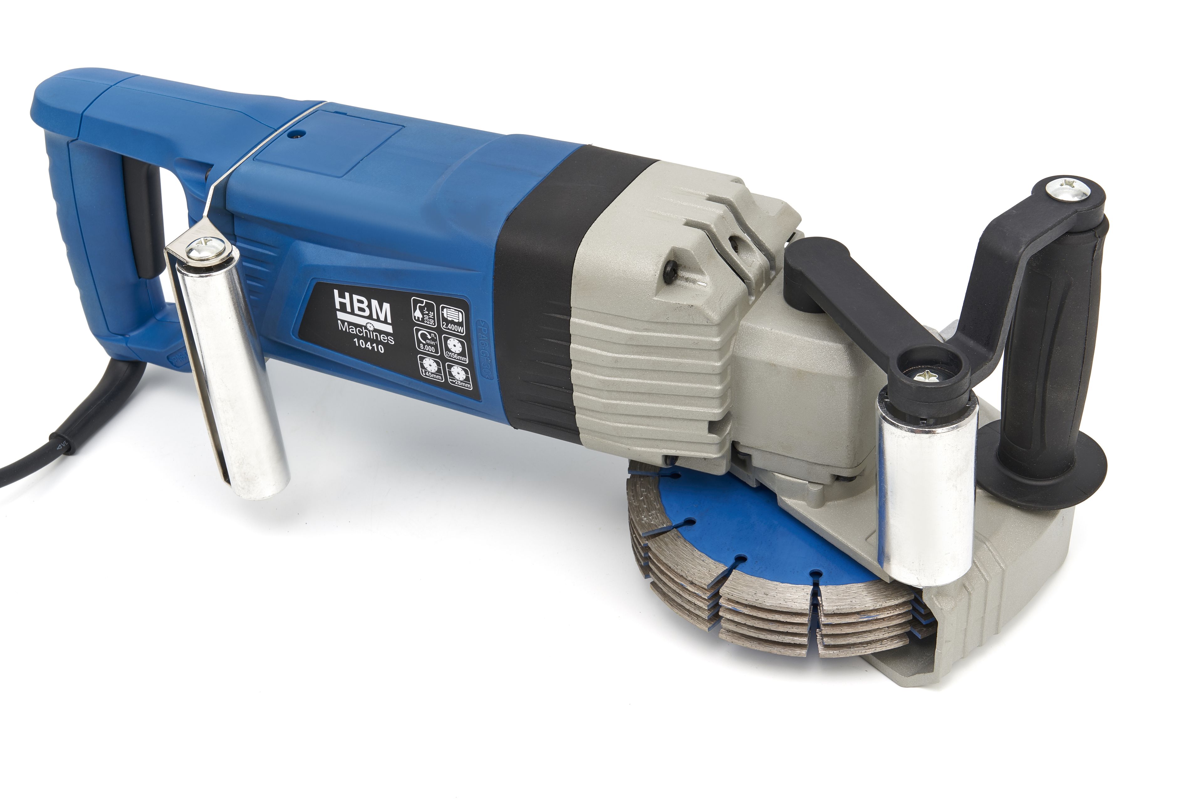 HBM Fraiseuse murale électrique de 2 400 watts / fraiseuse à rainures avec 5 disques diamantés Image 4