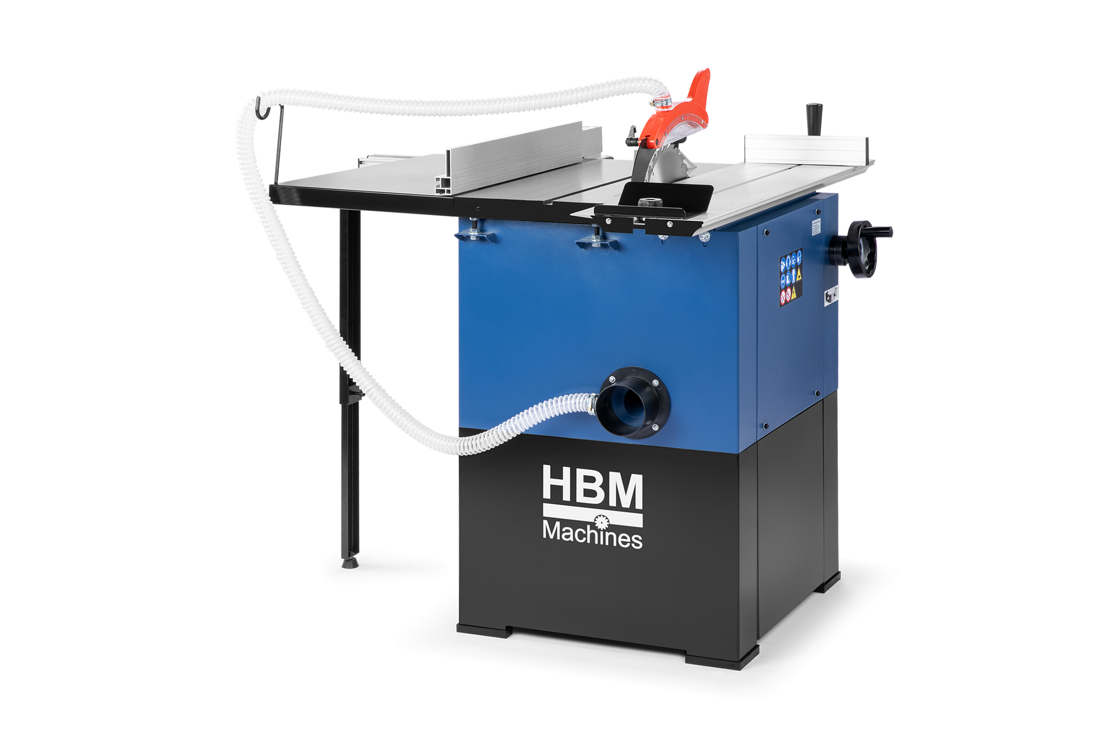 HBM Table de scie circulaire 2200 Watt avec surface à rouleaux