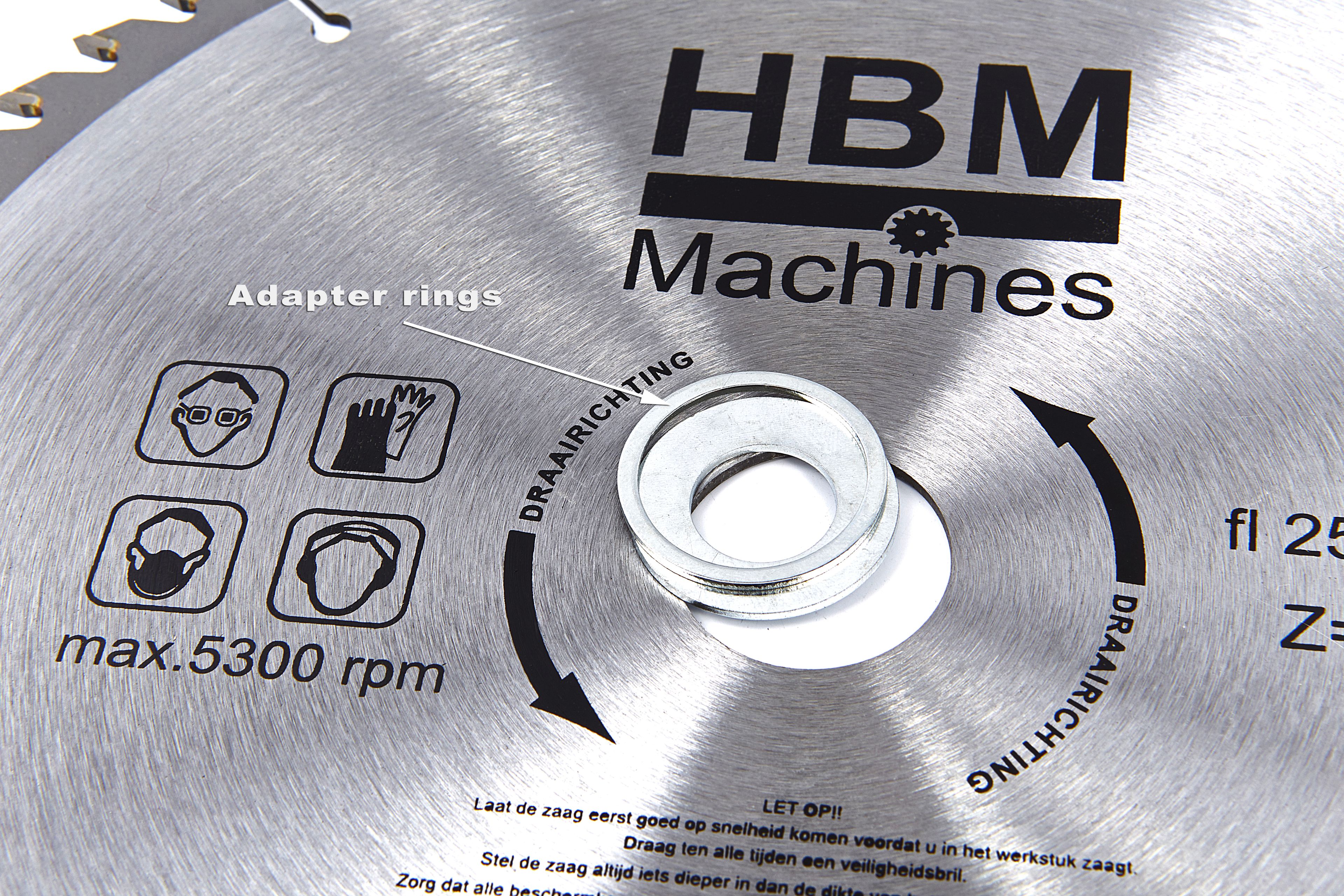 Lames de scie circulaire HBM HM 250 mm pour bois 120 dents Image 2