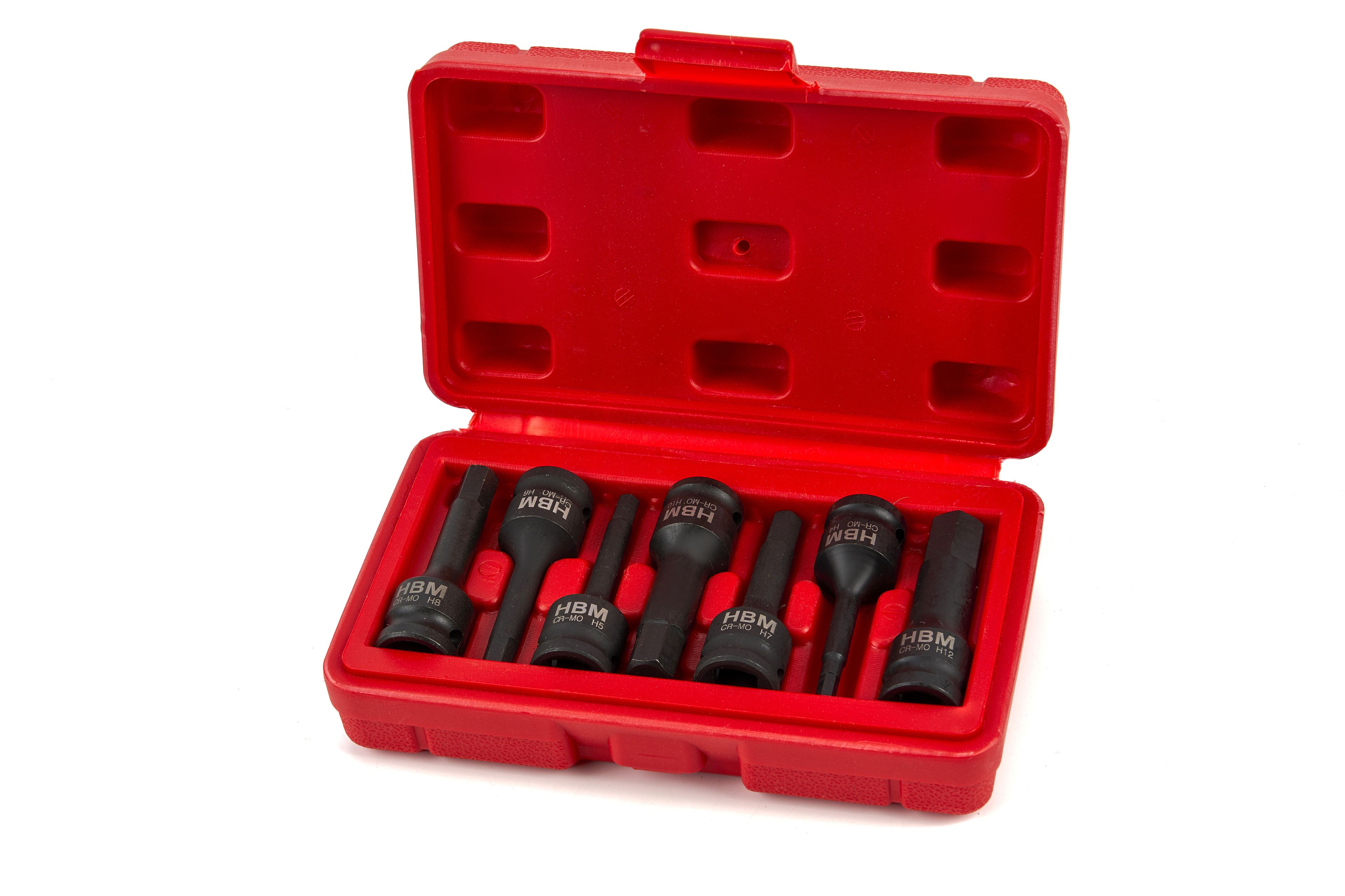 HBM Lange Inbus Krachtdoppenset met 3/8 inch Opname 7 Delig Image 3