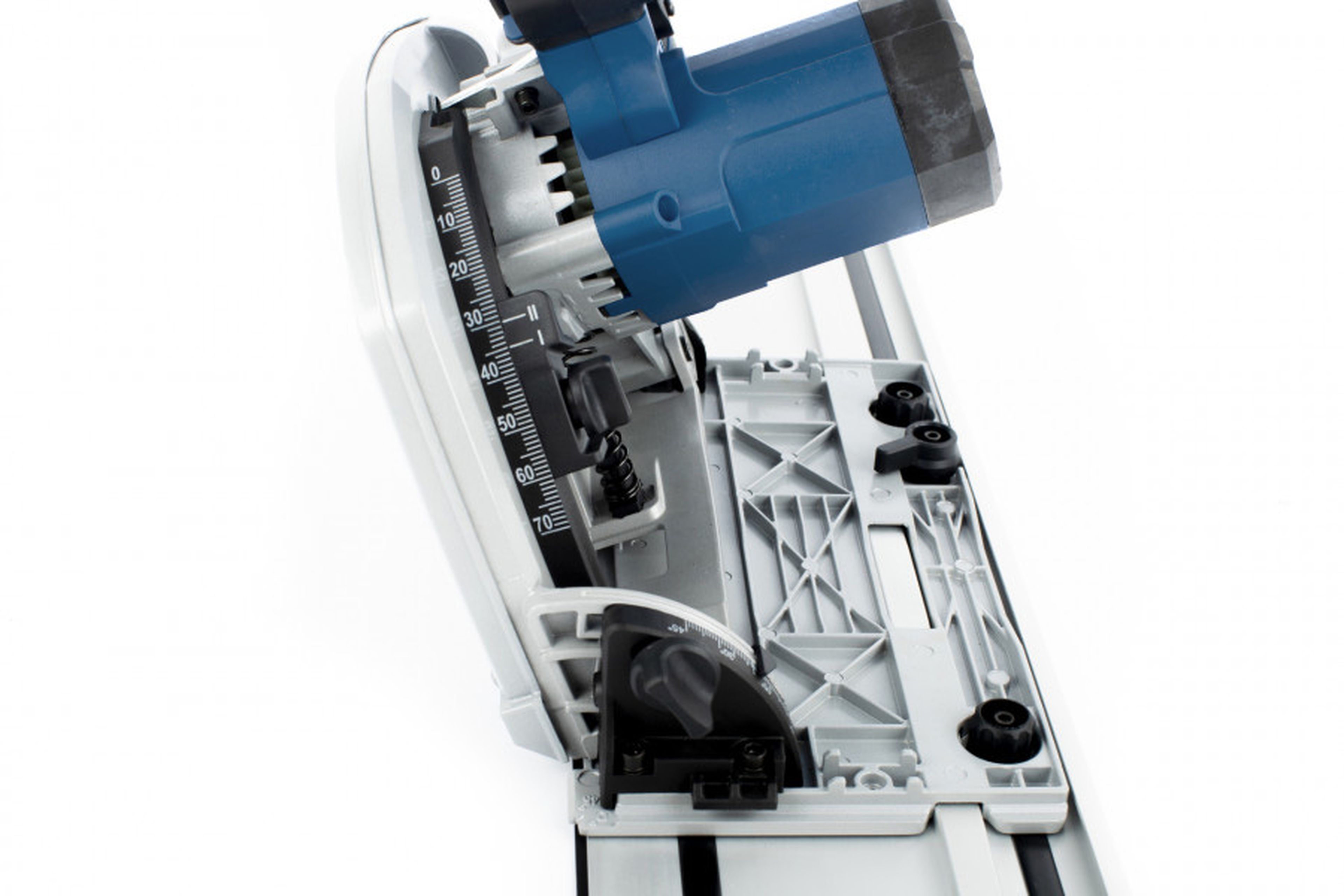 HBM Scie plongeante professionnelle de 190 mm et 1 400 watts avec règle de 2 x 700 mm Image 7