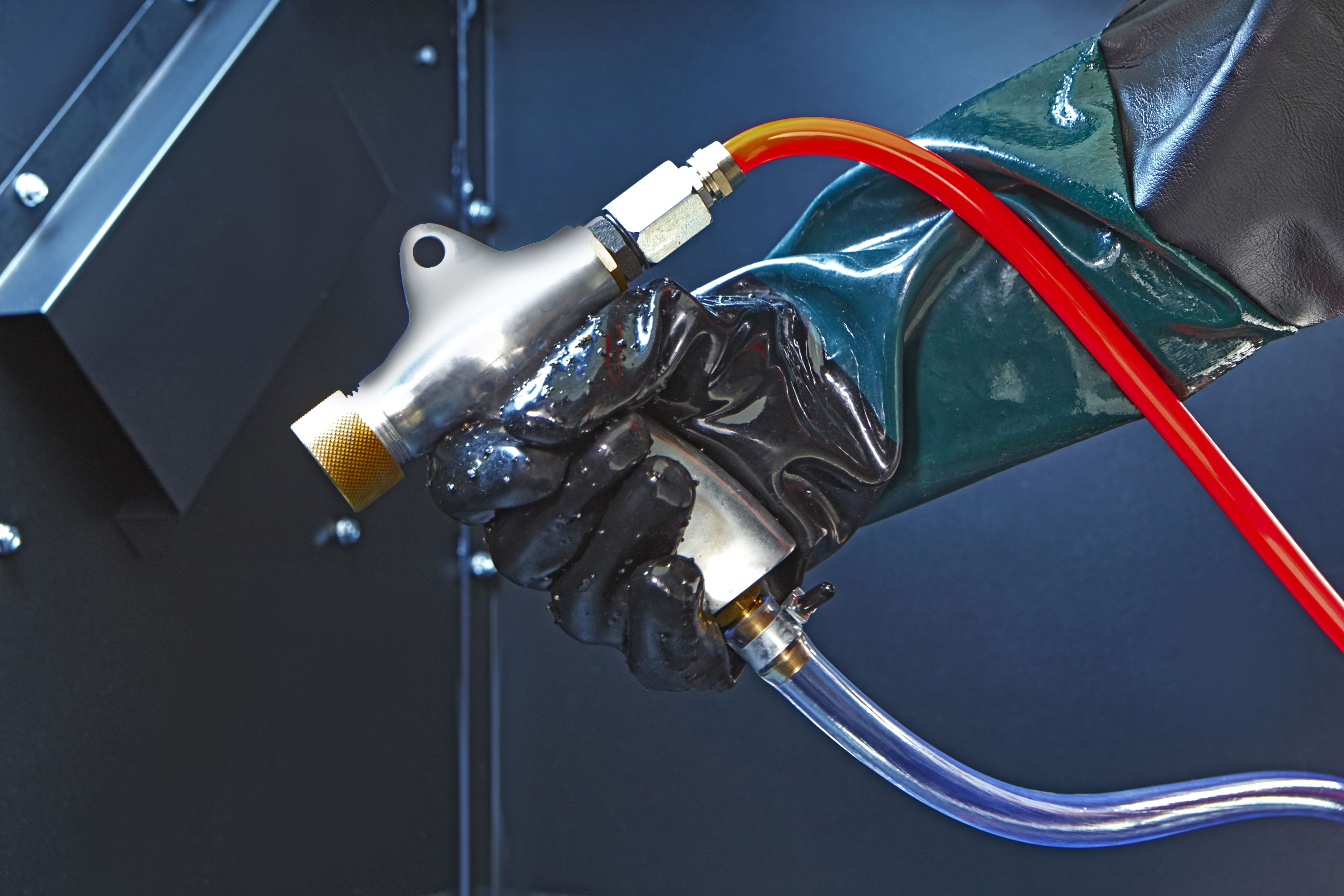 HBM SBC 990 Cabine de sablage avec extraction, noire mat Image 6