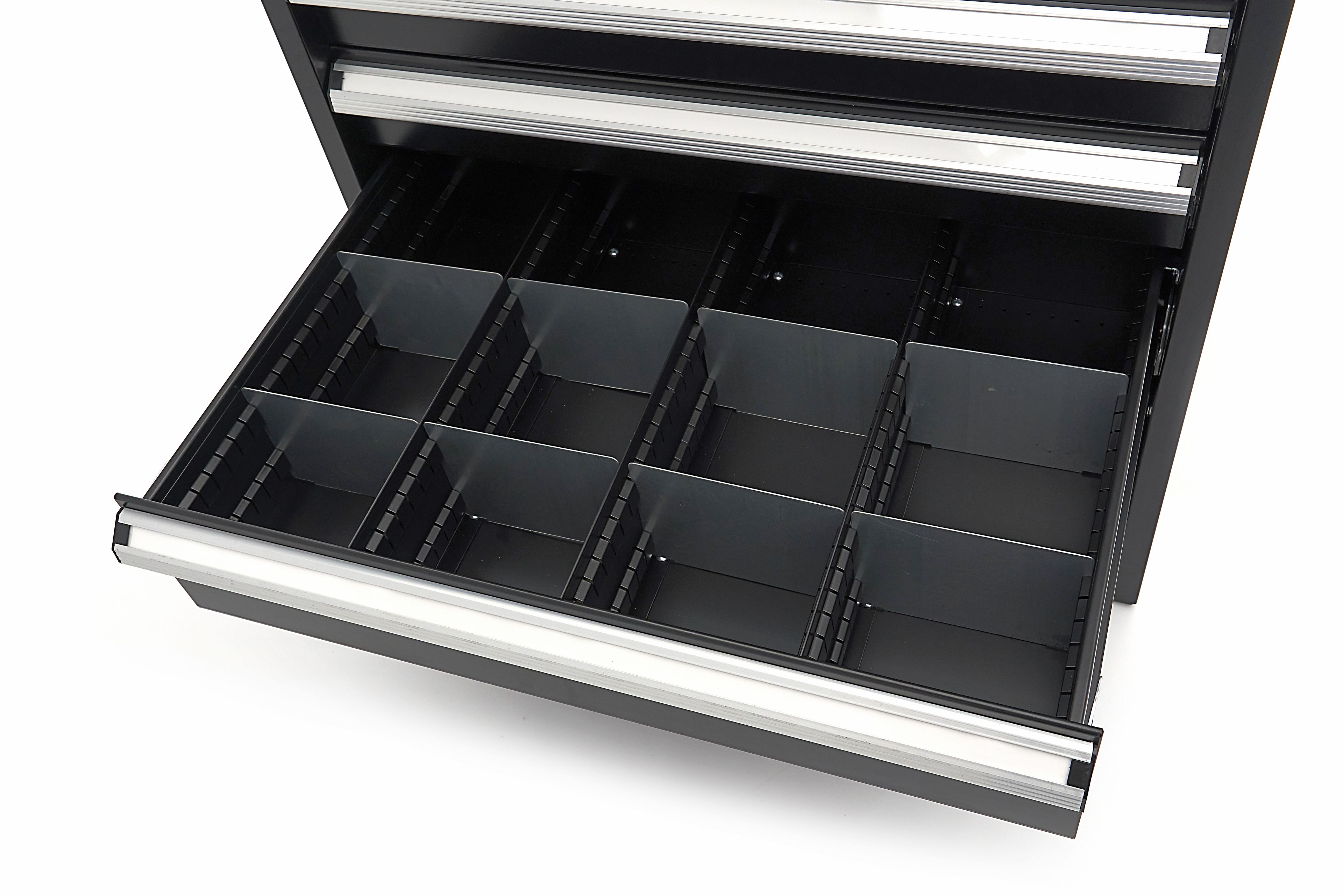 HBM Armoire à outils à 8 tiroirs 72 x 58 x 100 cm noire Image 19