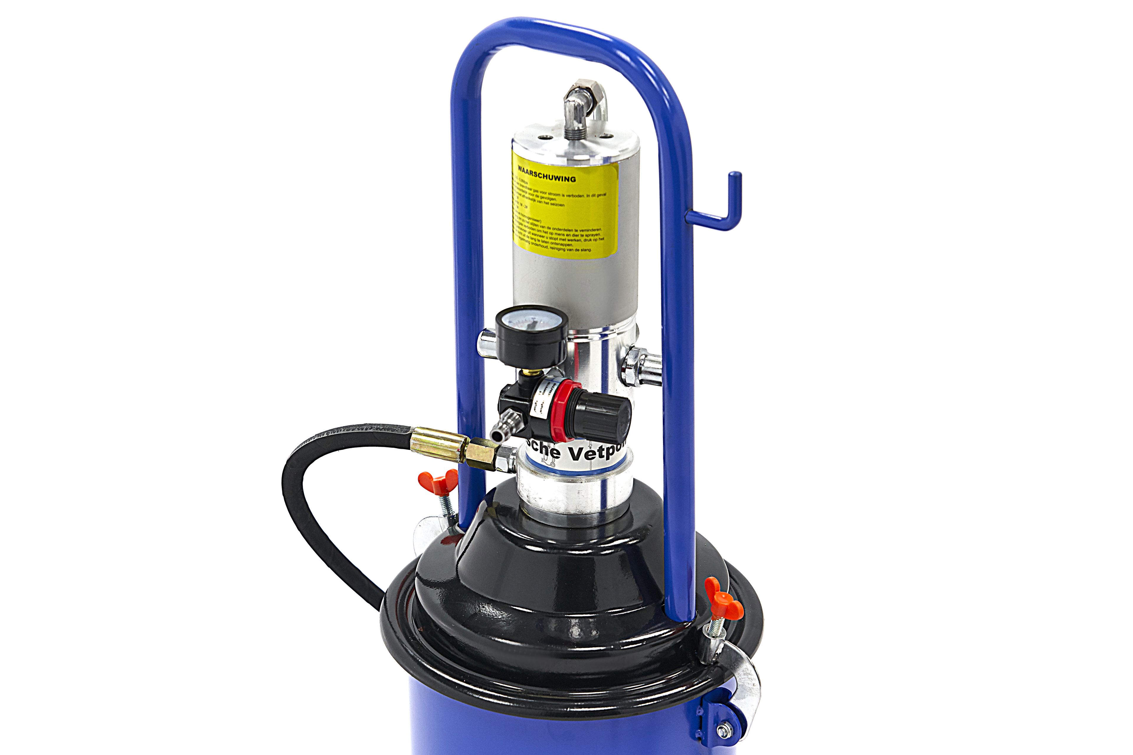 Pompa di Grasso Pneumatica Mobile HBM da 12 Litri 300-400 Bar Pressione Image 5