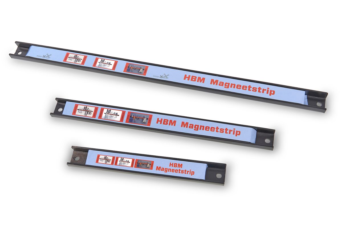 Conjunto de tiras magnéticas HBM de 3 piezas, estante para herramientas