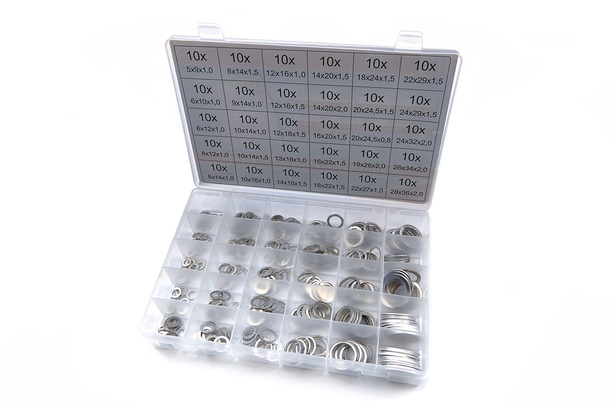Conjunto de anillos de aluminio HBM de 300 piezas