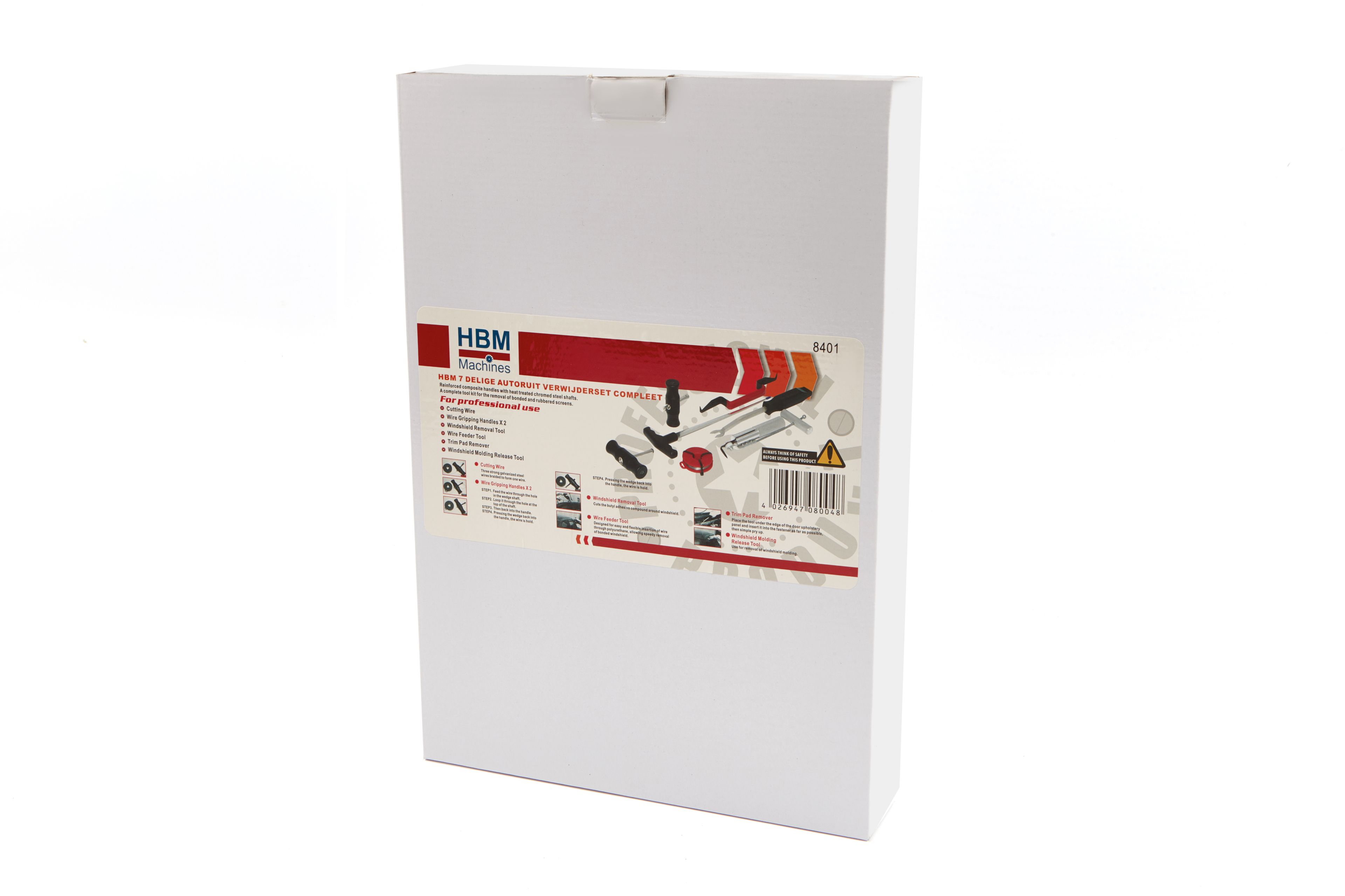 HBM Kit de démontage de vitres de voiture (7 pièces) Image 5